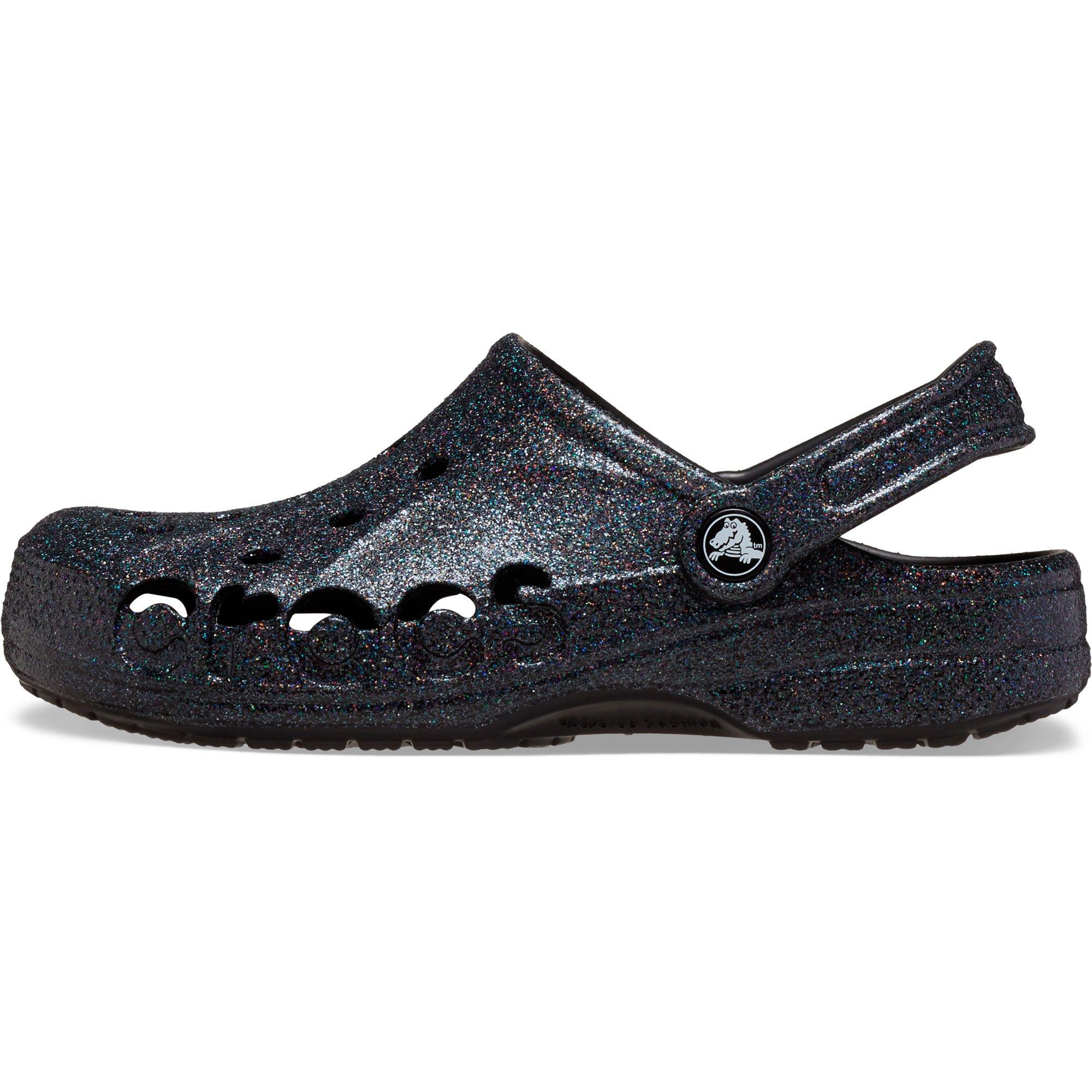 Zwart Glitter - Crocs - Baya Clog Womens - 7