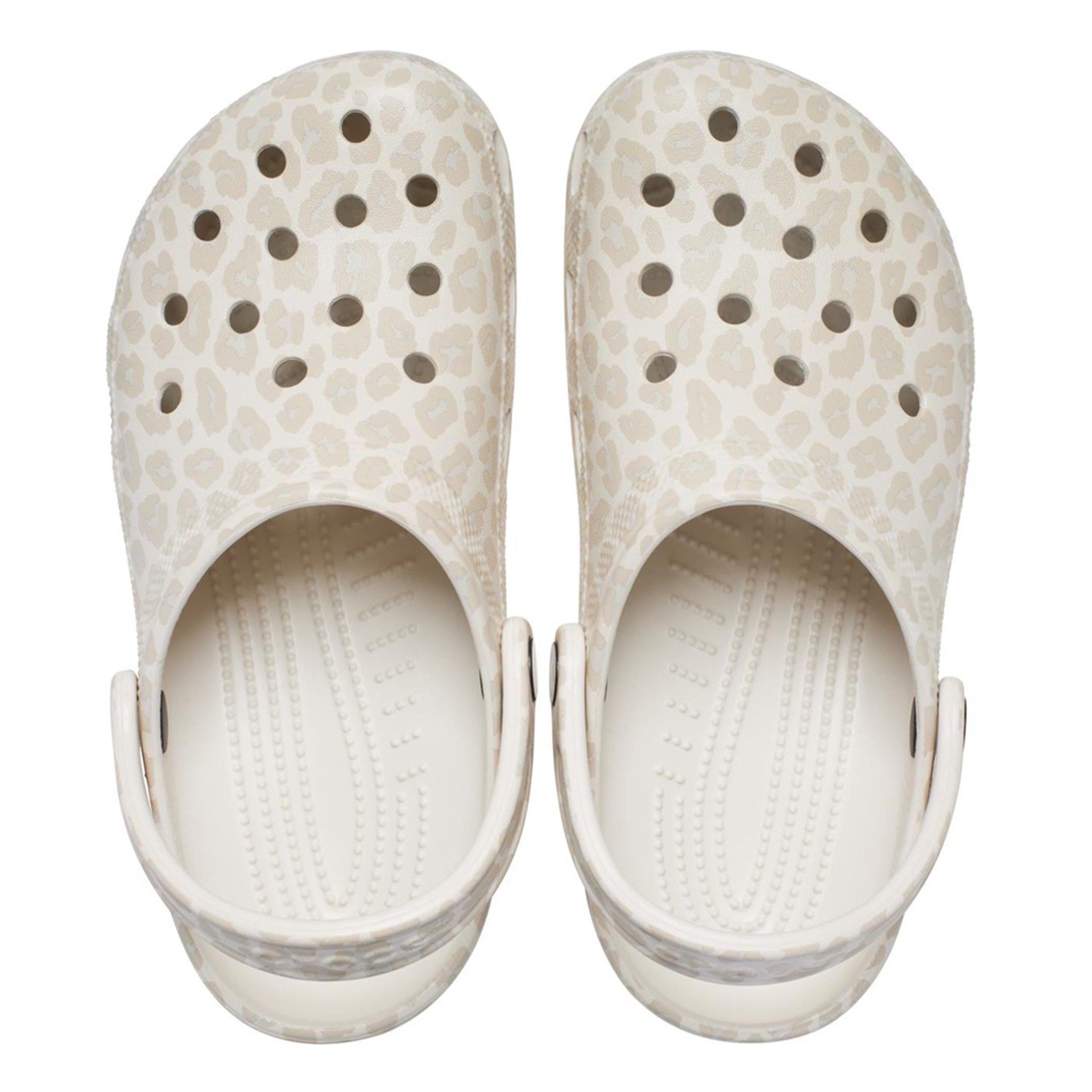 Almond Leopard - Crocs - Womens Classic Clogs - 3