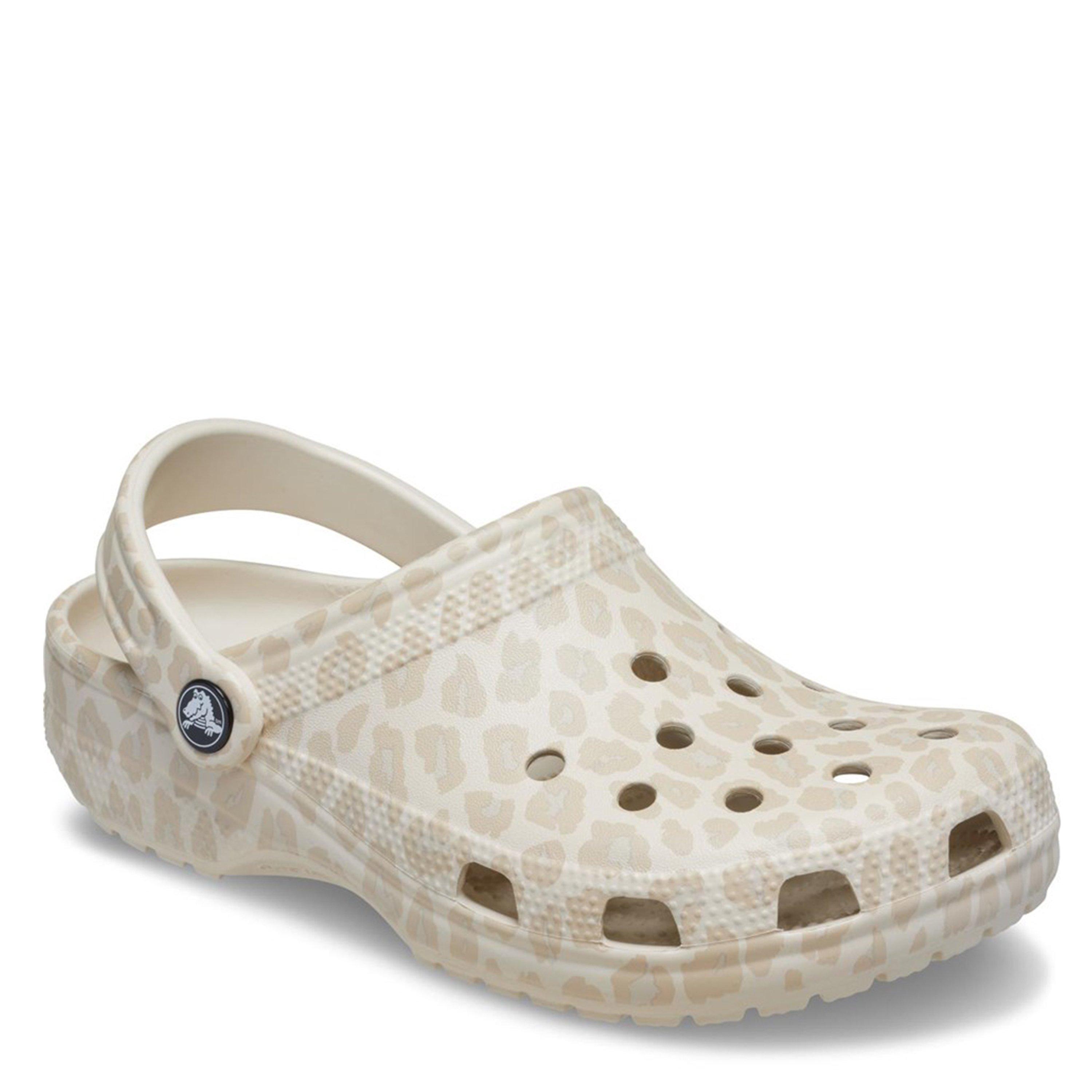 Almond Leopard - Crocs - Womens Classic Clogs - 5