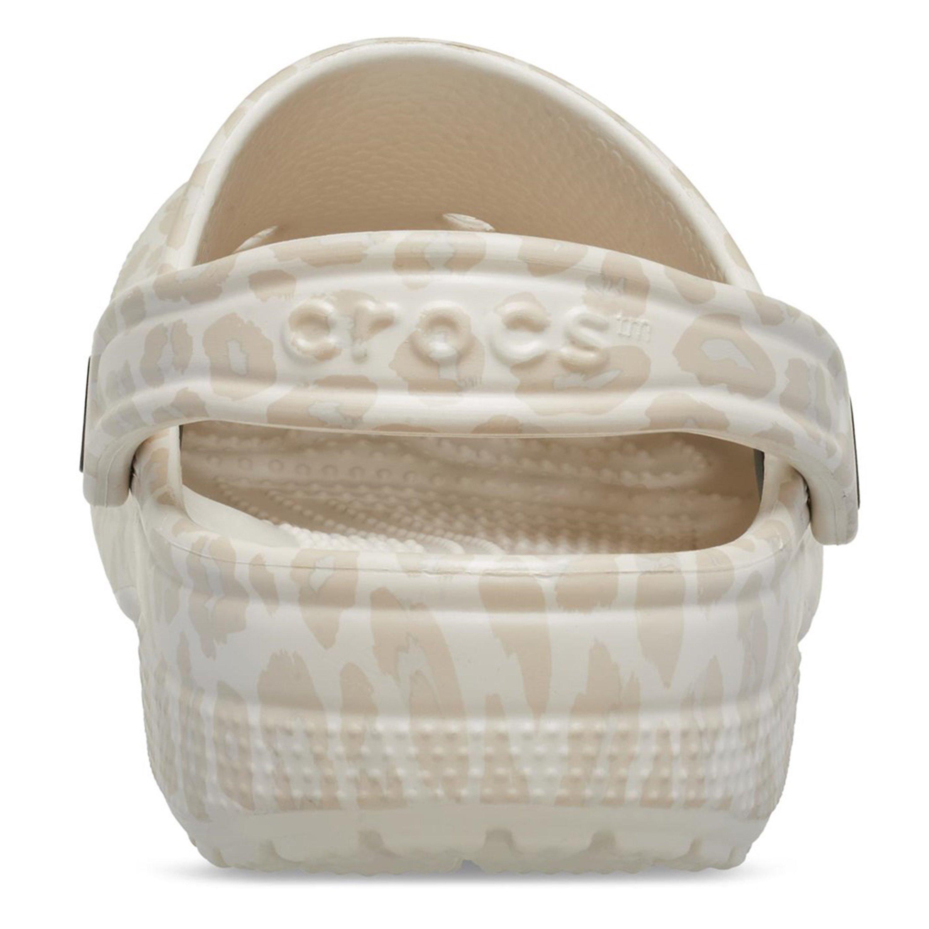 Almond Leopard - Crocs - Womens Classic Clogs - 6