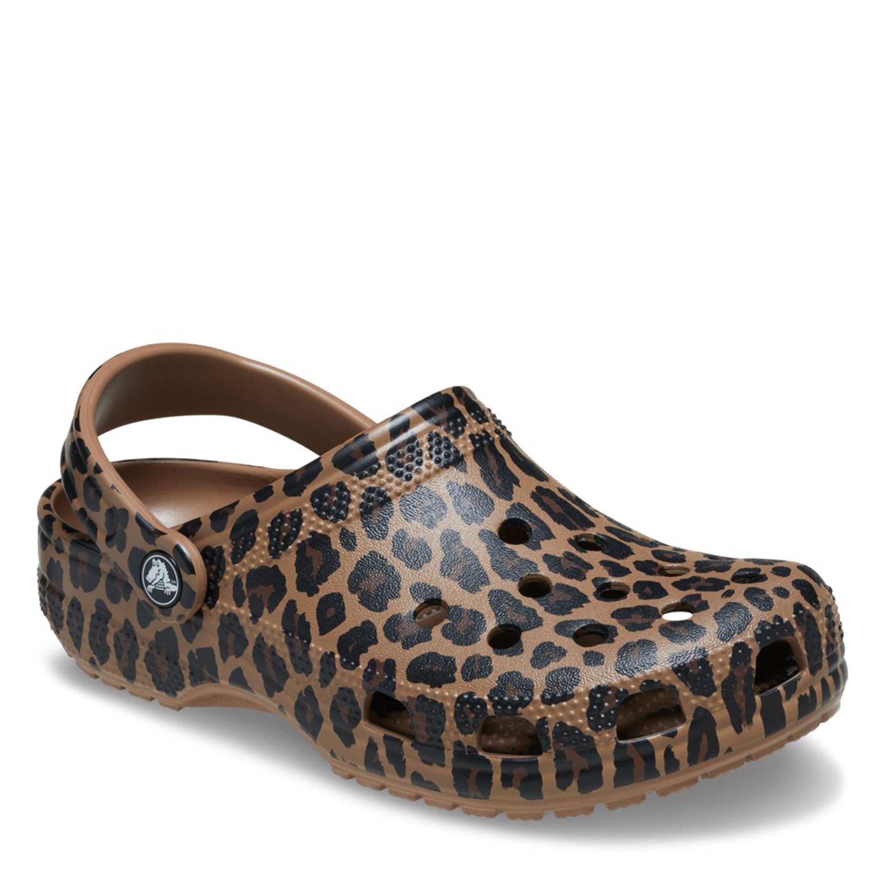 Leopard - Crocs - Womens Classic Clogs - 5