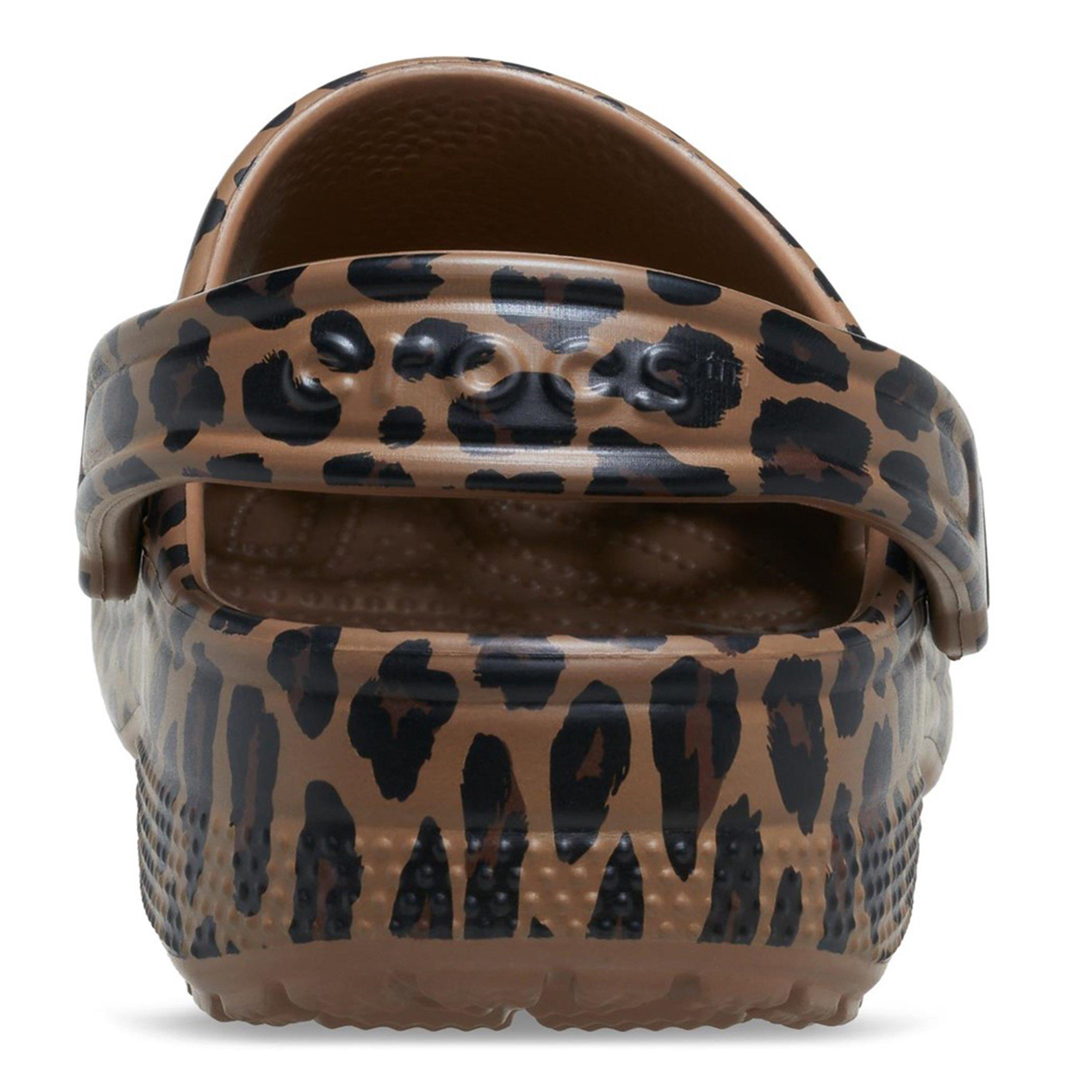 Leopard - Crocs - Womens Classic Clogs - 6