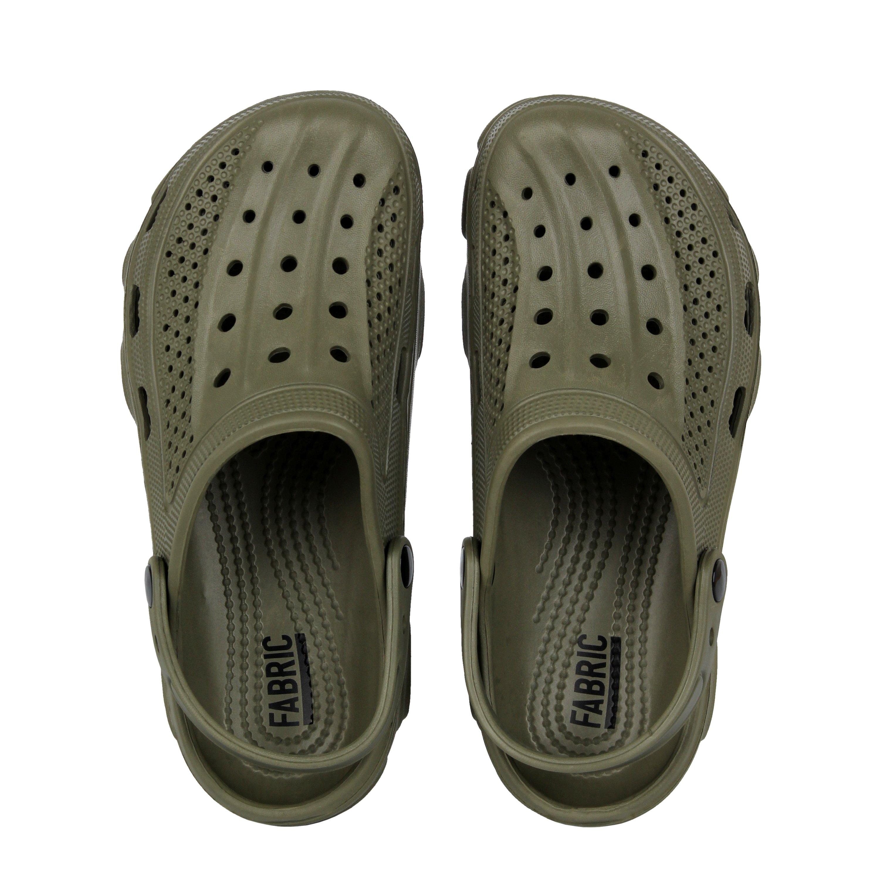 Khaki - Fabric - Fabric Cloggs Womens - 5