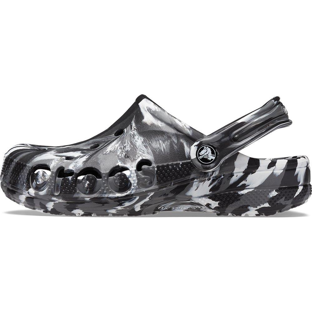 Negro/Blanco - Crocs - Baya Marble Clog Womens - 2
