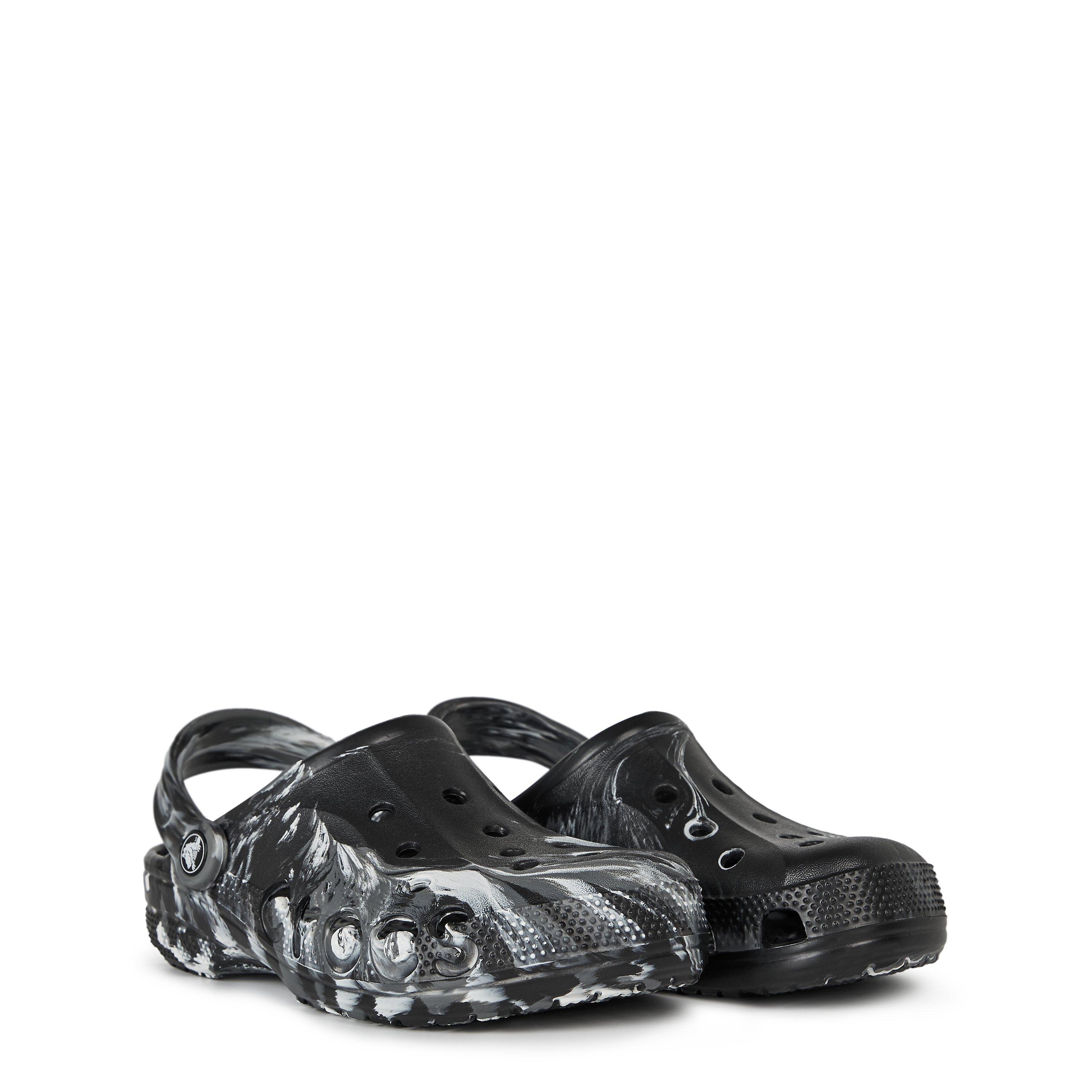 Negro/Blanco - Crocs - Baya Marble Clog Womens - 4