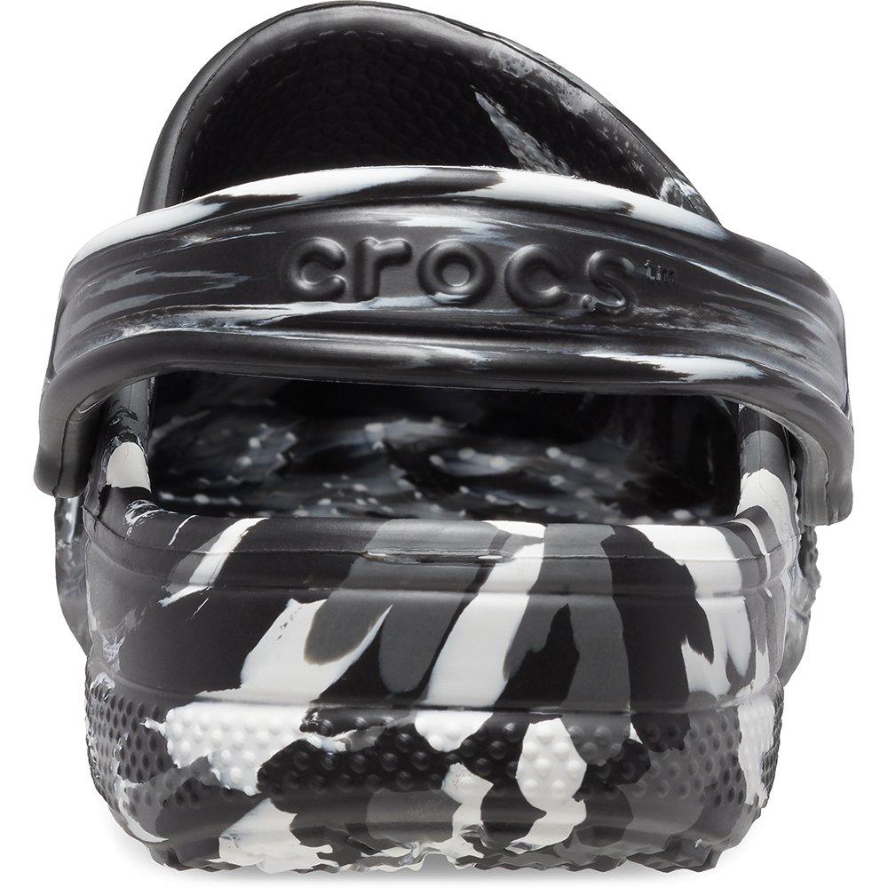 Negro/Blanco - Crocs - Baya Marble Clog Womens - 7