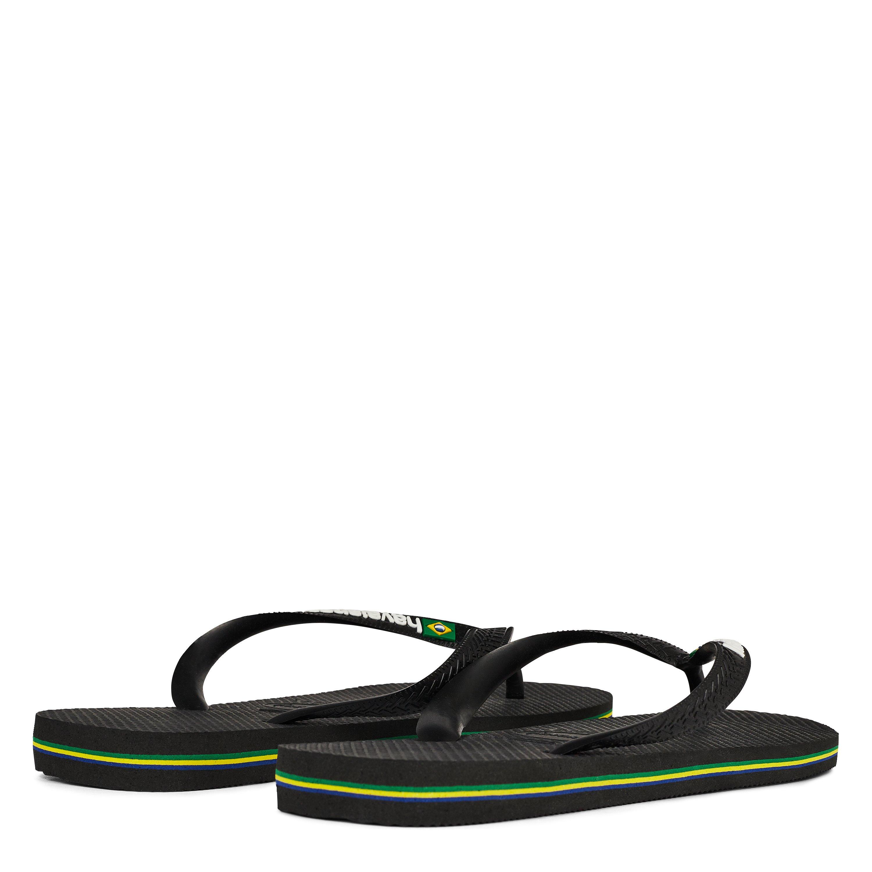 BLACK/BLACK - Havaianas - HAV. BRASIL LOGO BLACK/BLACK 41/42 - 4