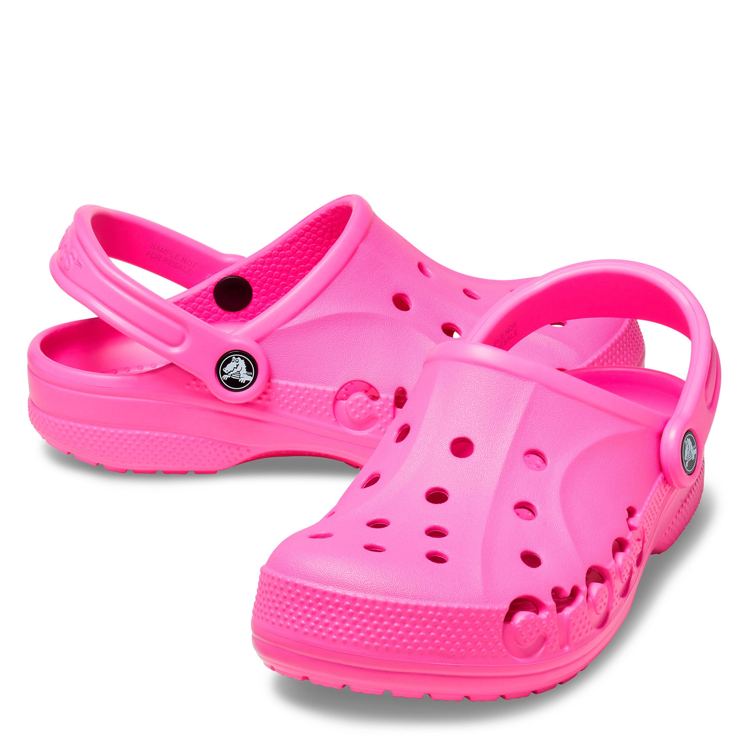 Electric Pink - Crocs - Baya Clogs Womens - 5