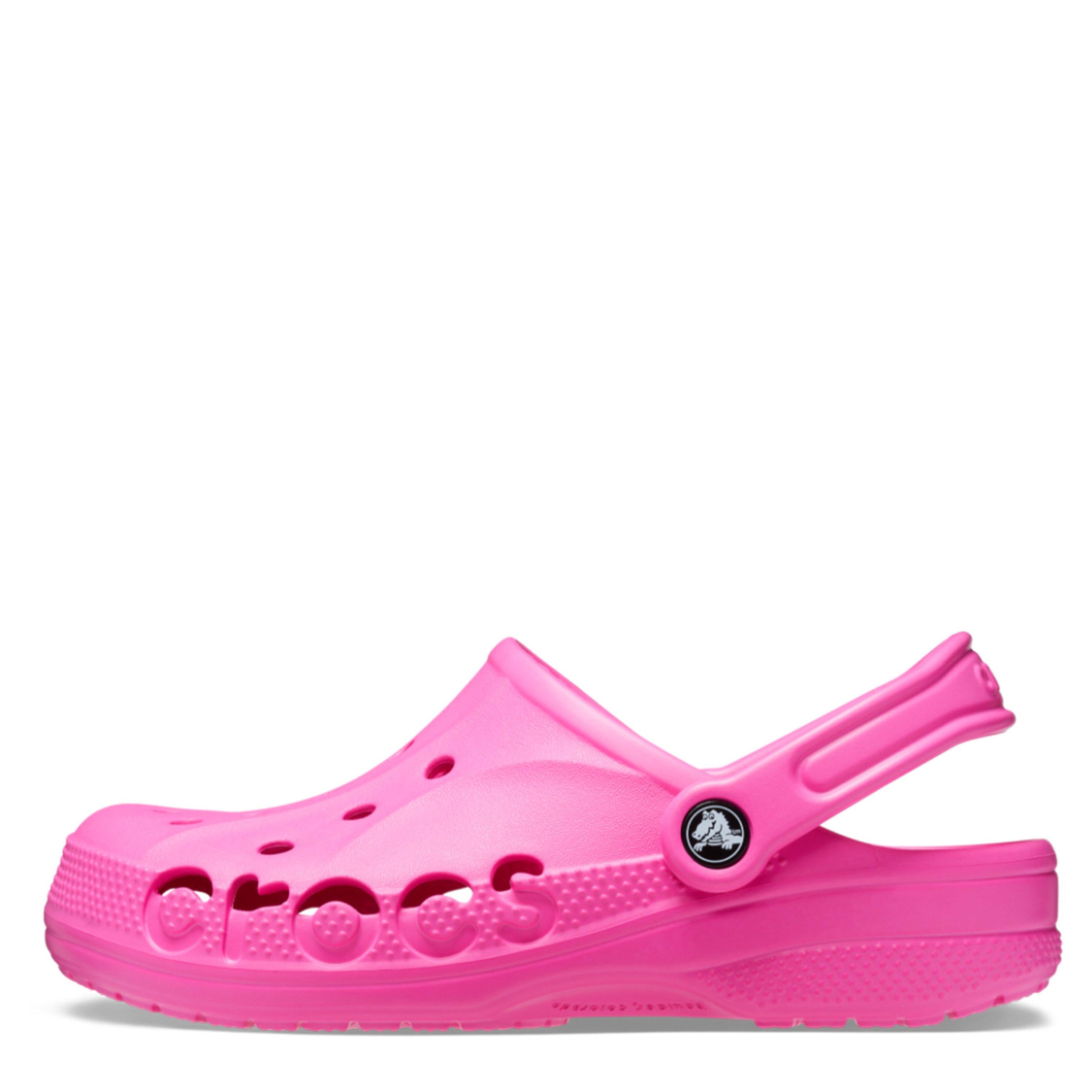 Electric Pink - Crocs - Baya Clogs Womens - 8