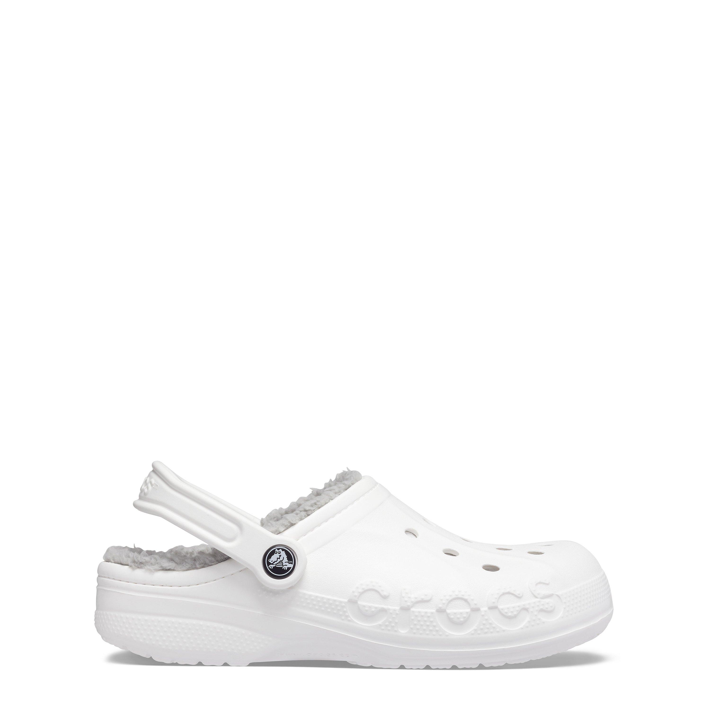 White/Grey - Crocs - Baya Lined Clog Womens - 1