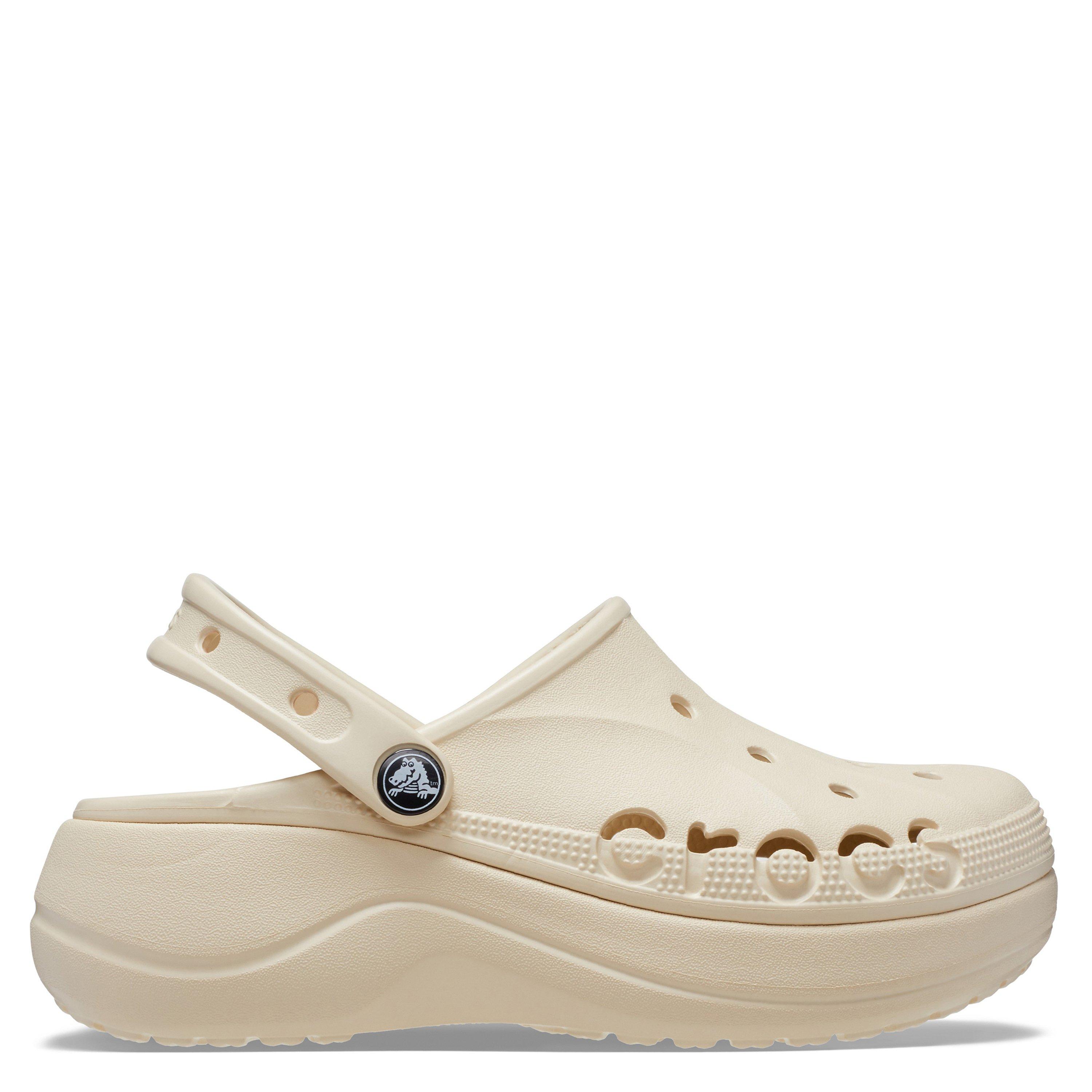 Crocs Women's Baya Platform Clog - Winter White - 7 (39-40)