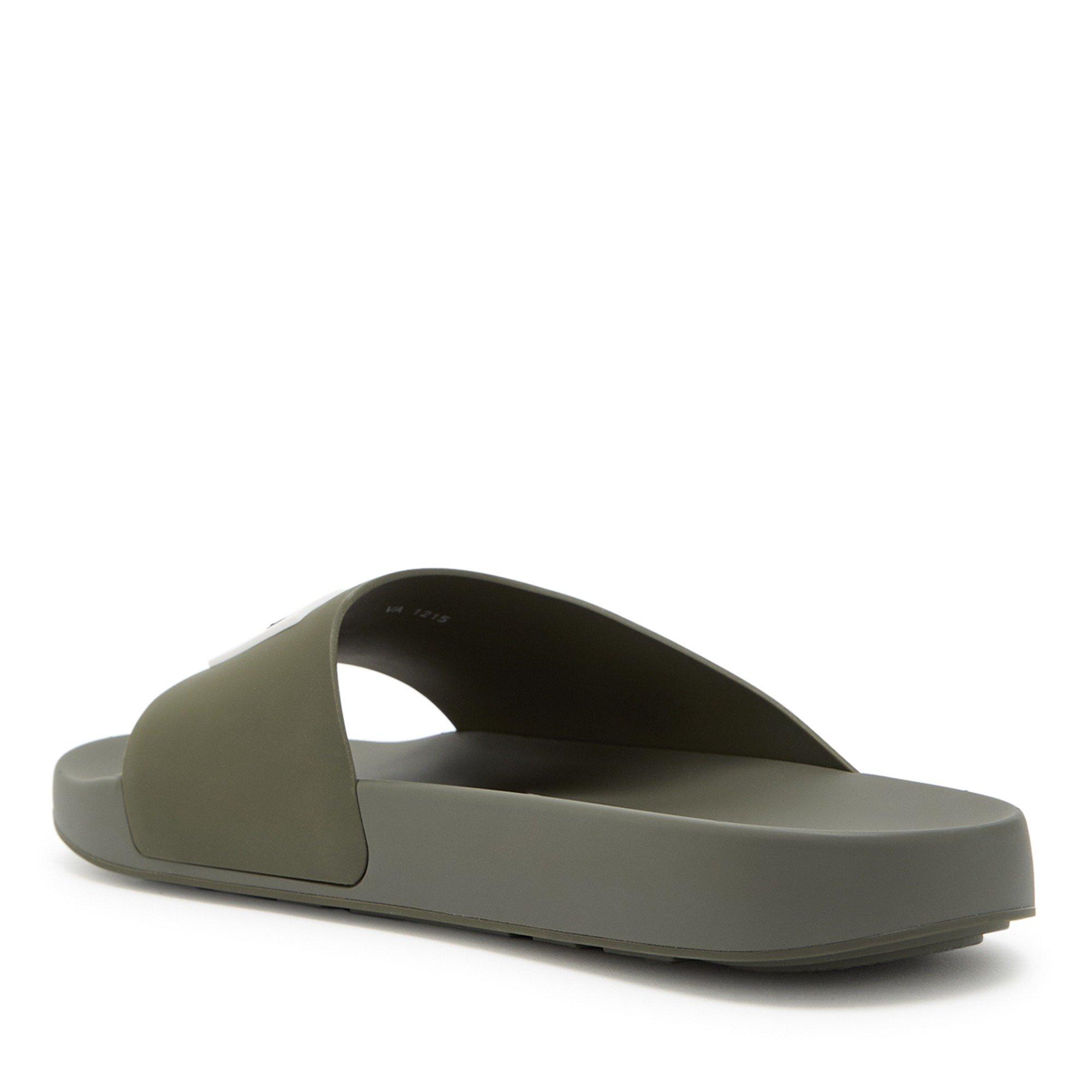 KHAKI - GIVENCHY - Men's Label Slide Flat Sandals - 2