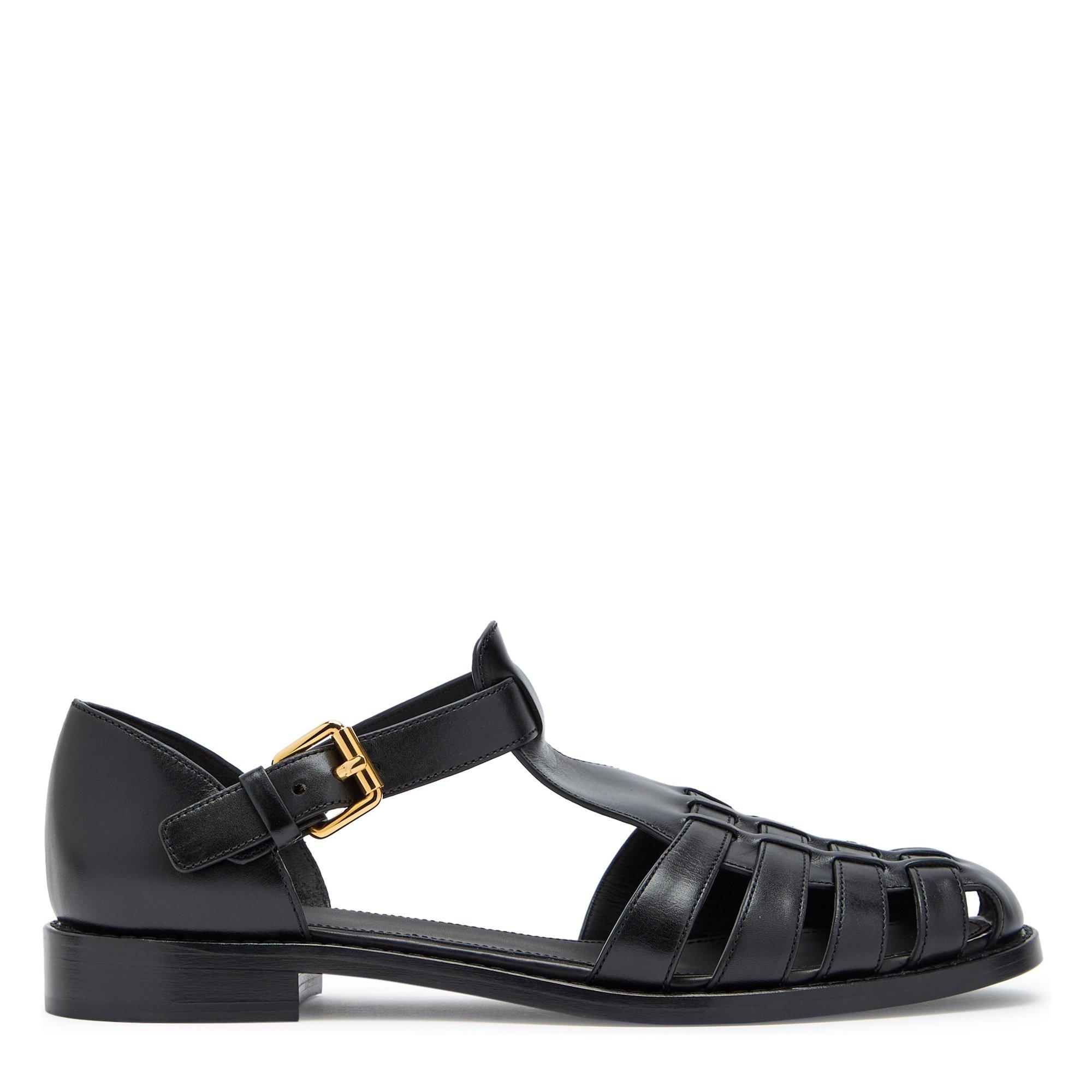 BLACK - Churchs - Women's Kelsey Leather Fisherman Sandals - 1