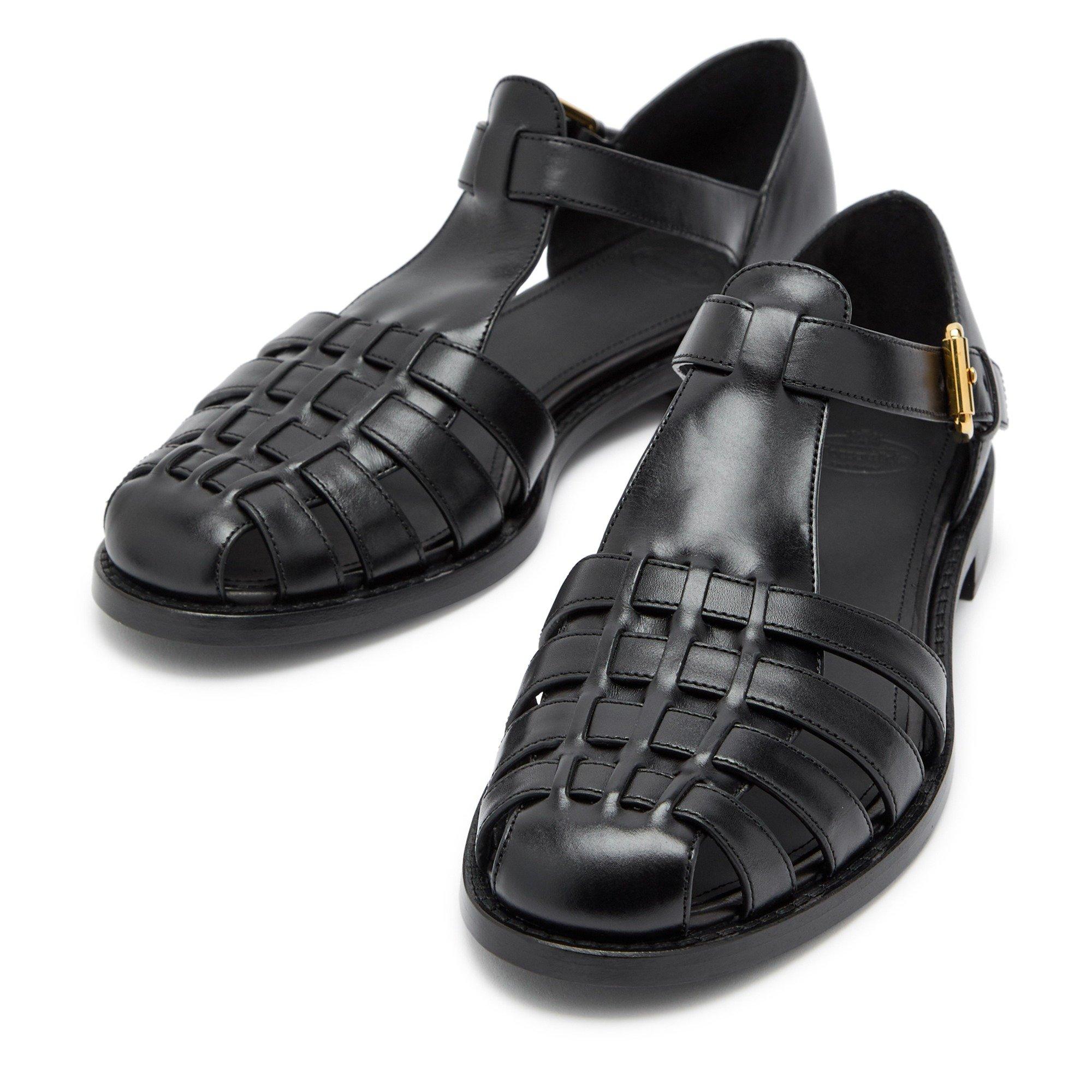 BLACK - Churchs - Women's Kelsey Leather Fisherman Sandals - 3