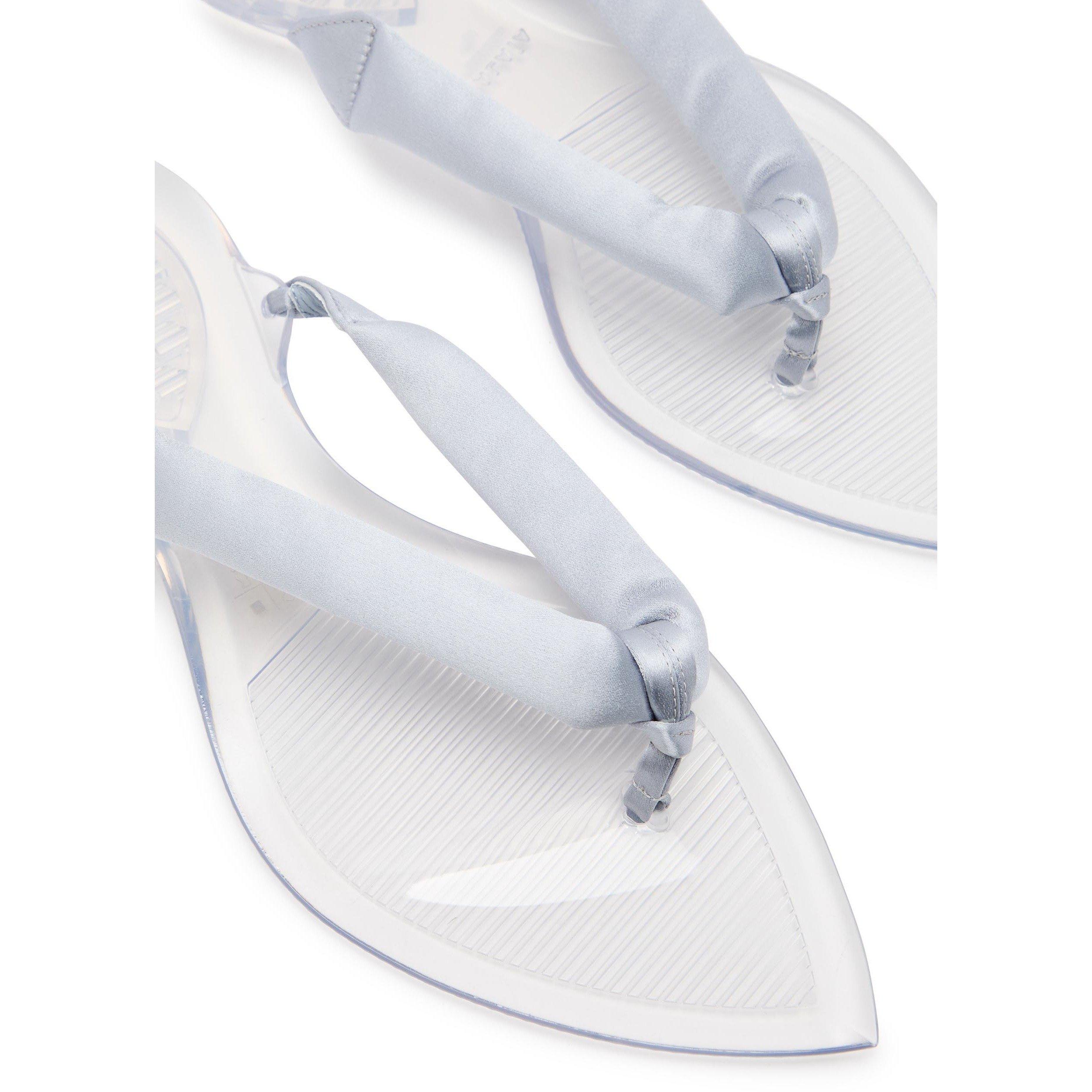 SILVER - Alaia - Women's Invisible Padded Flip Flops - 5