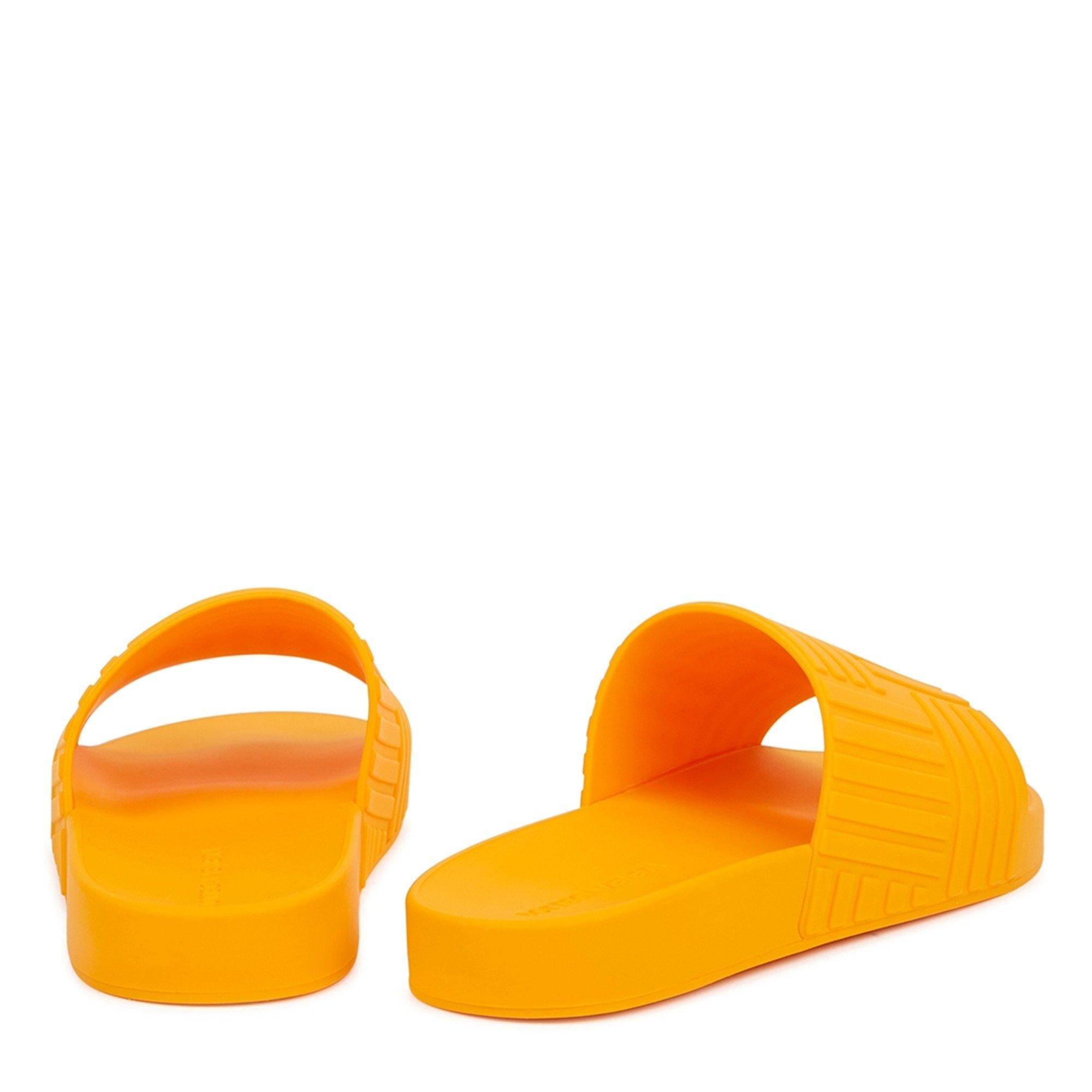 ORANGE - Bottega Veneta - Women's Rubber Pool Sliders - 4