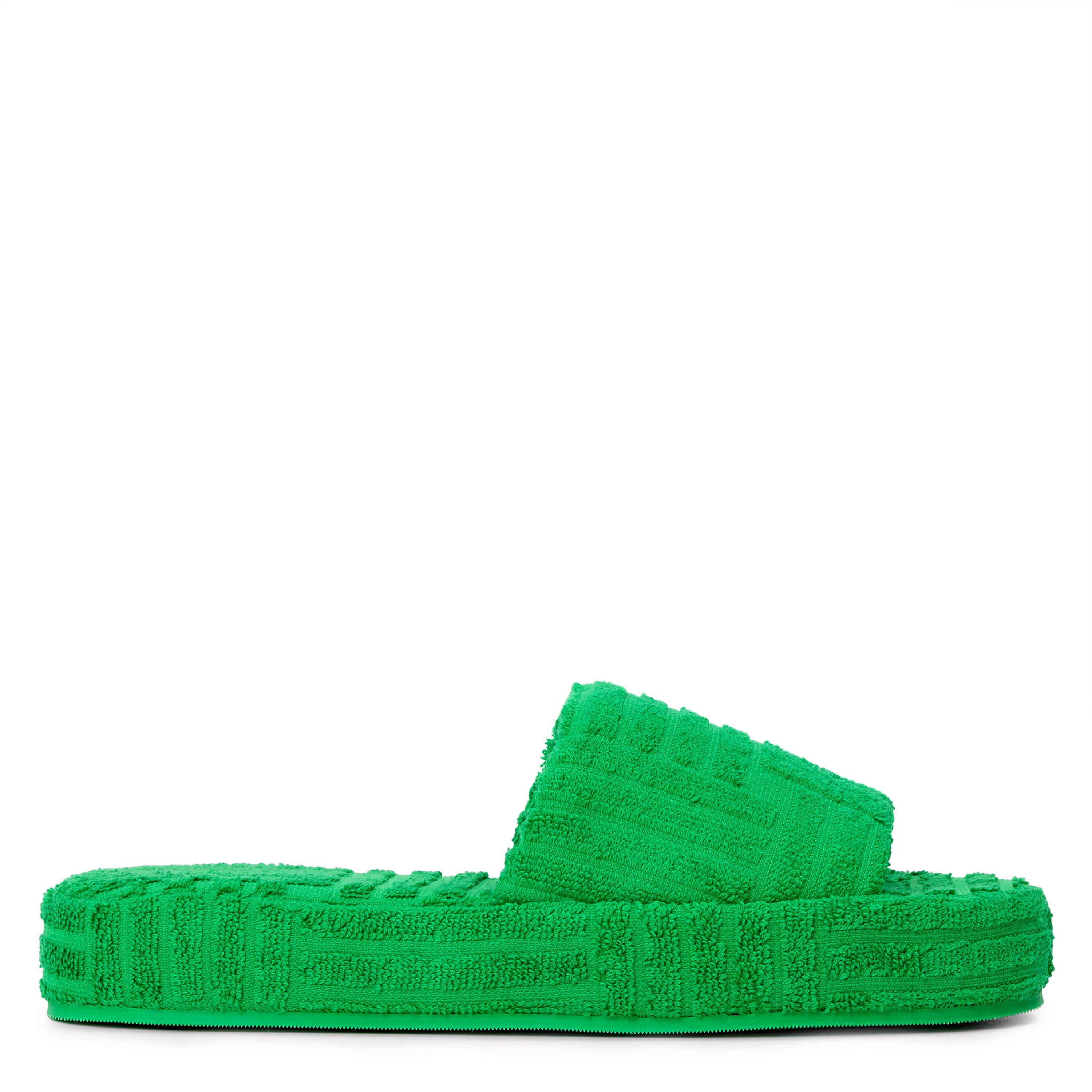 GREEN - Bottega Veneta - RESORT TERRY TOWEL SLIDE - 1