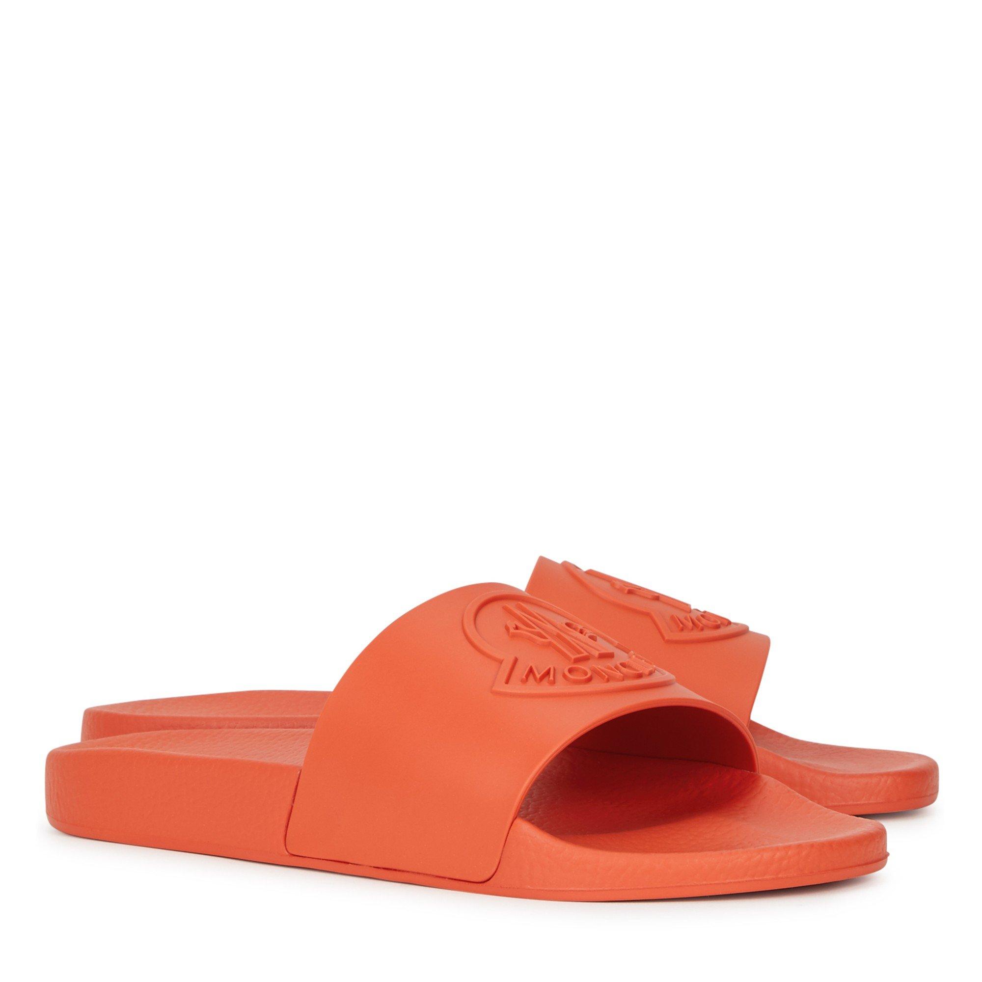 ORANGE - Moncler - MONC SLIDES BASILE LGO - 2