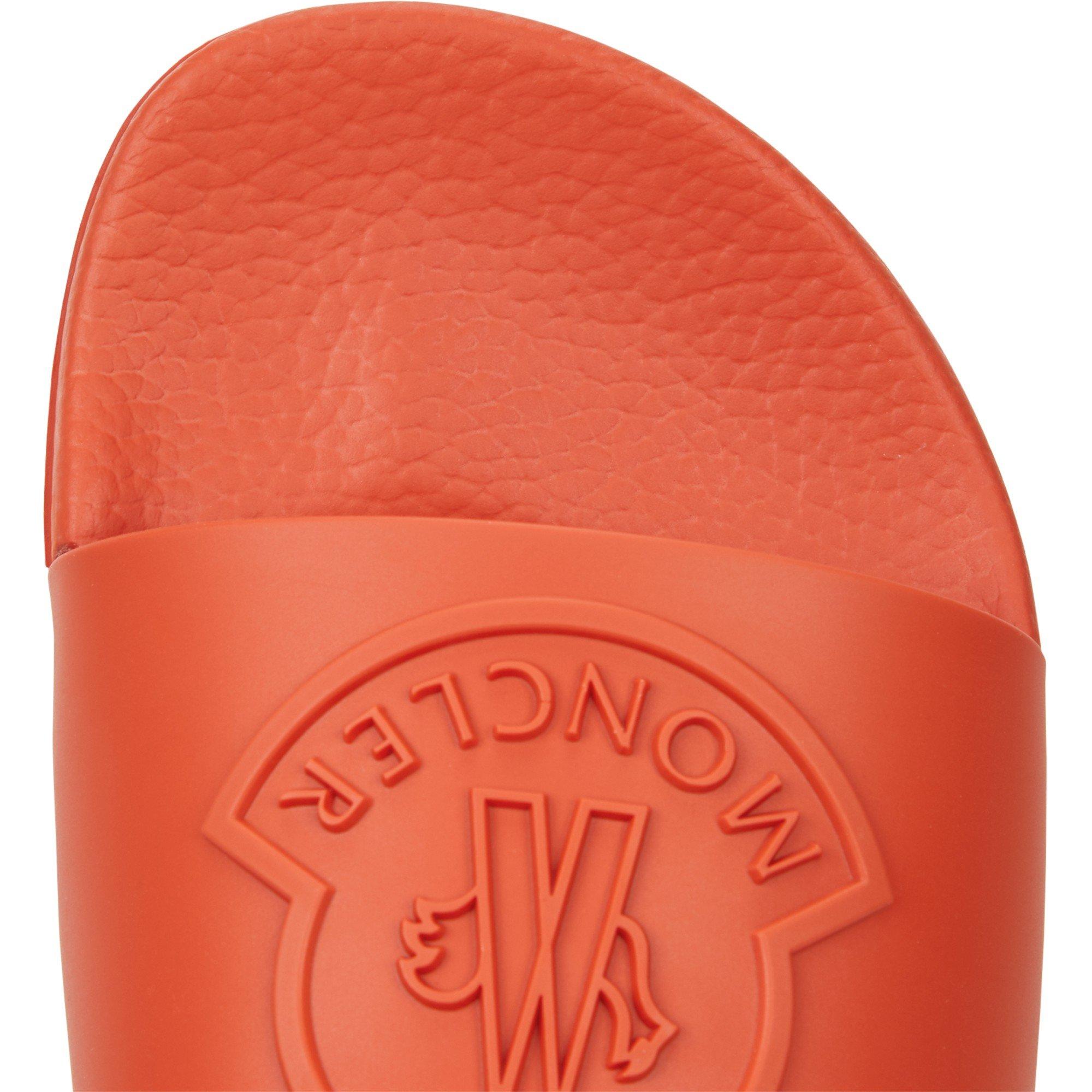 ORANGE - Moncler - MONC SLIDES BASILE LGO - 5