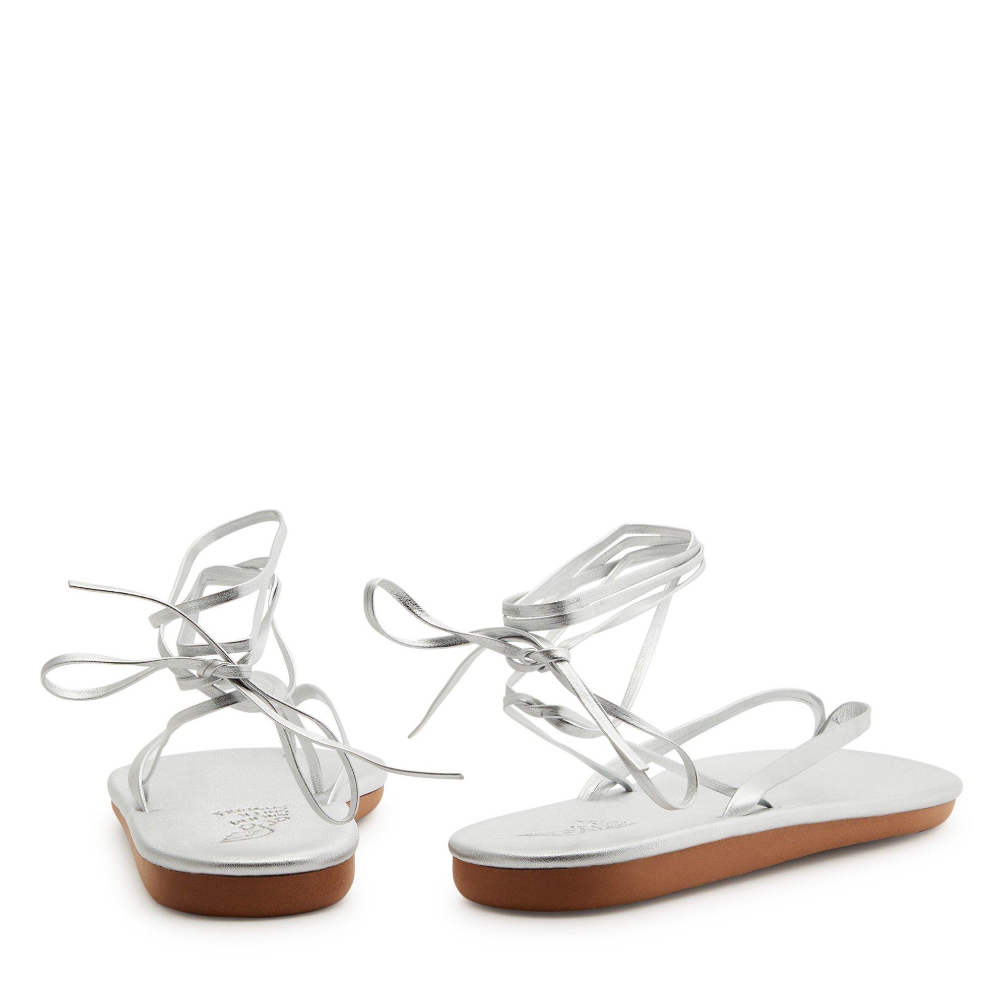 SILVER - Ancient Greek Sandals - SAHARA FLIP FLOP - 4