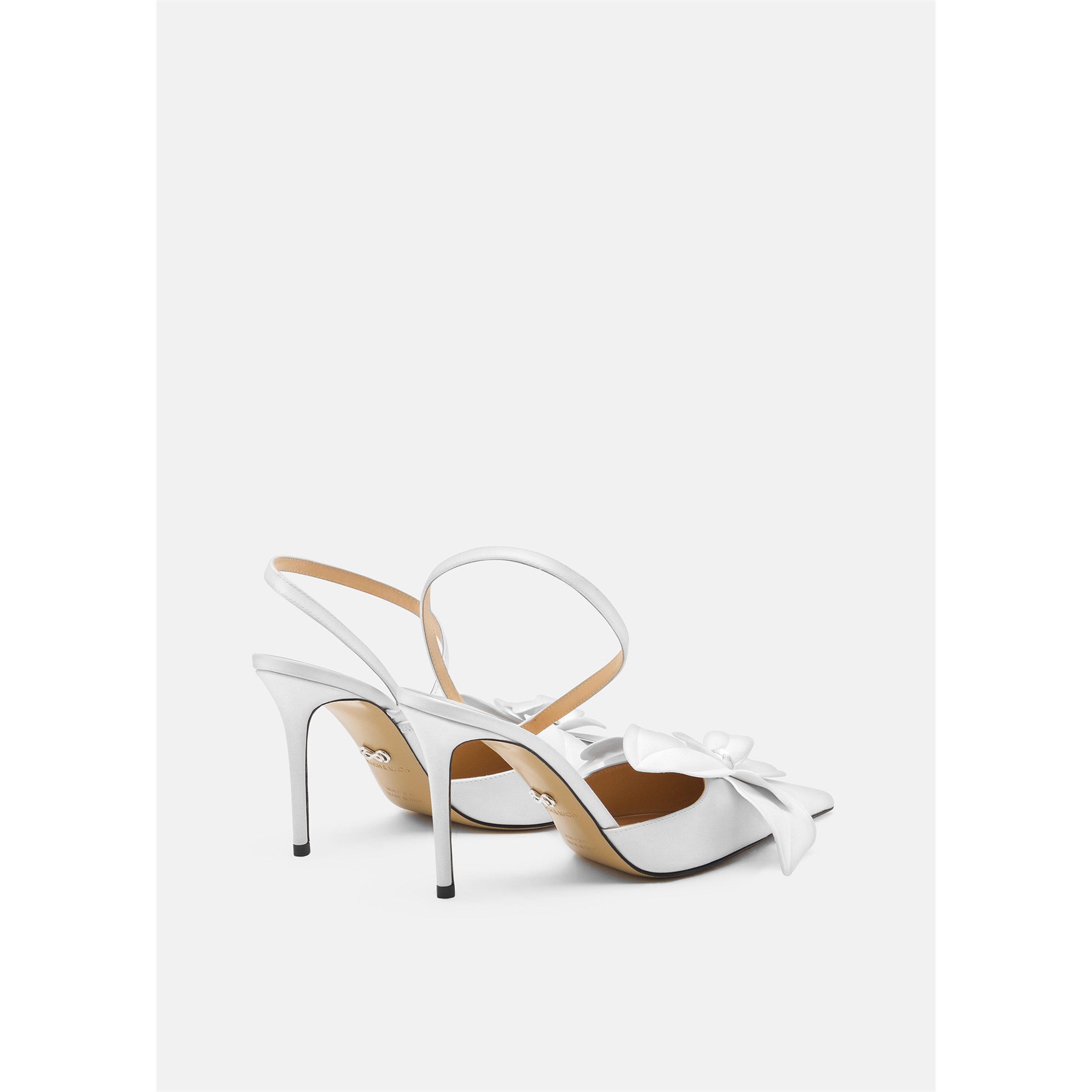 White Satin - Mach and Mach - Women's Orchid Slingback - 4