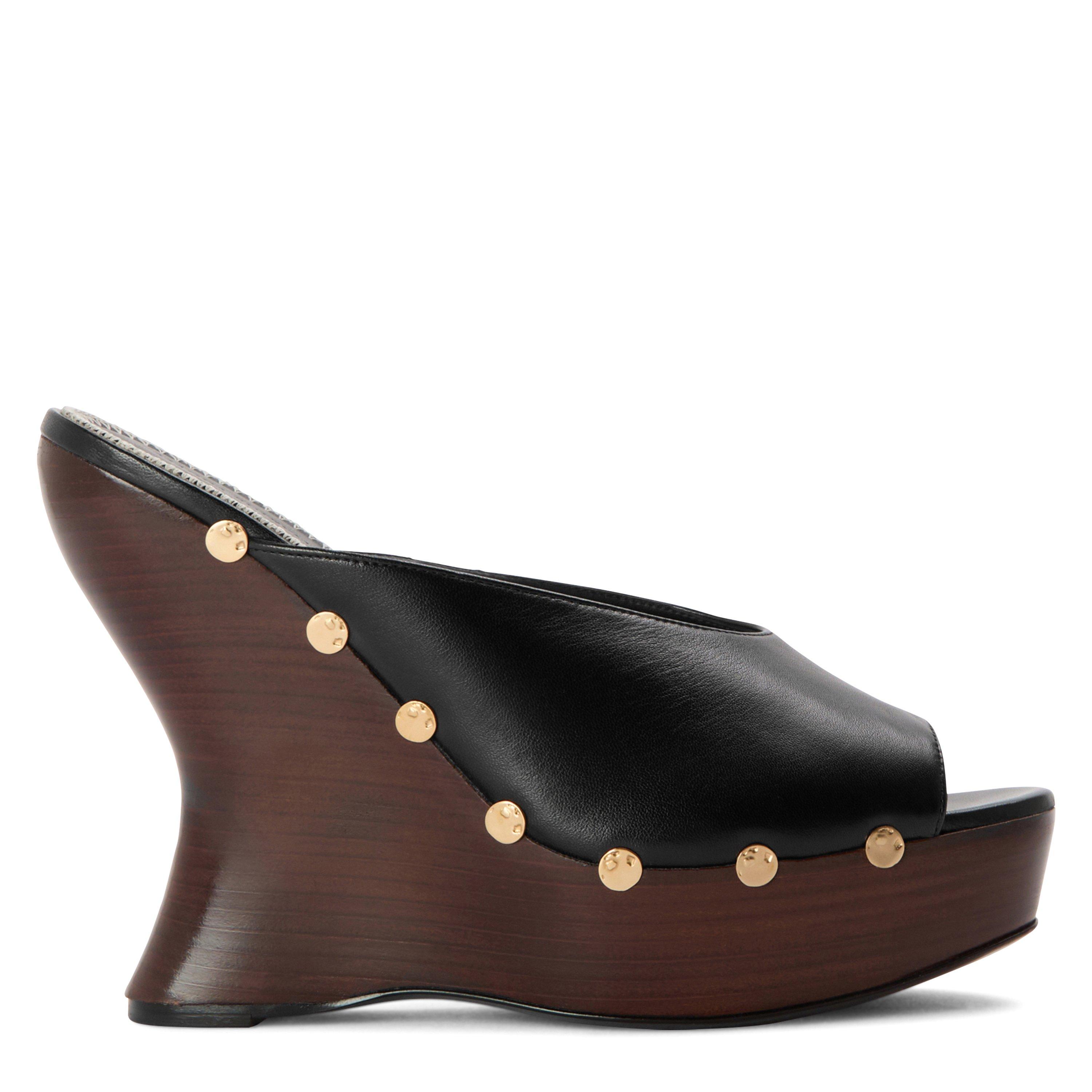 Black - Magda Butrym - Womens Wedge Mules - 1