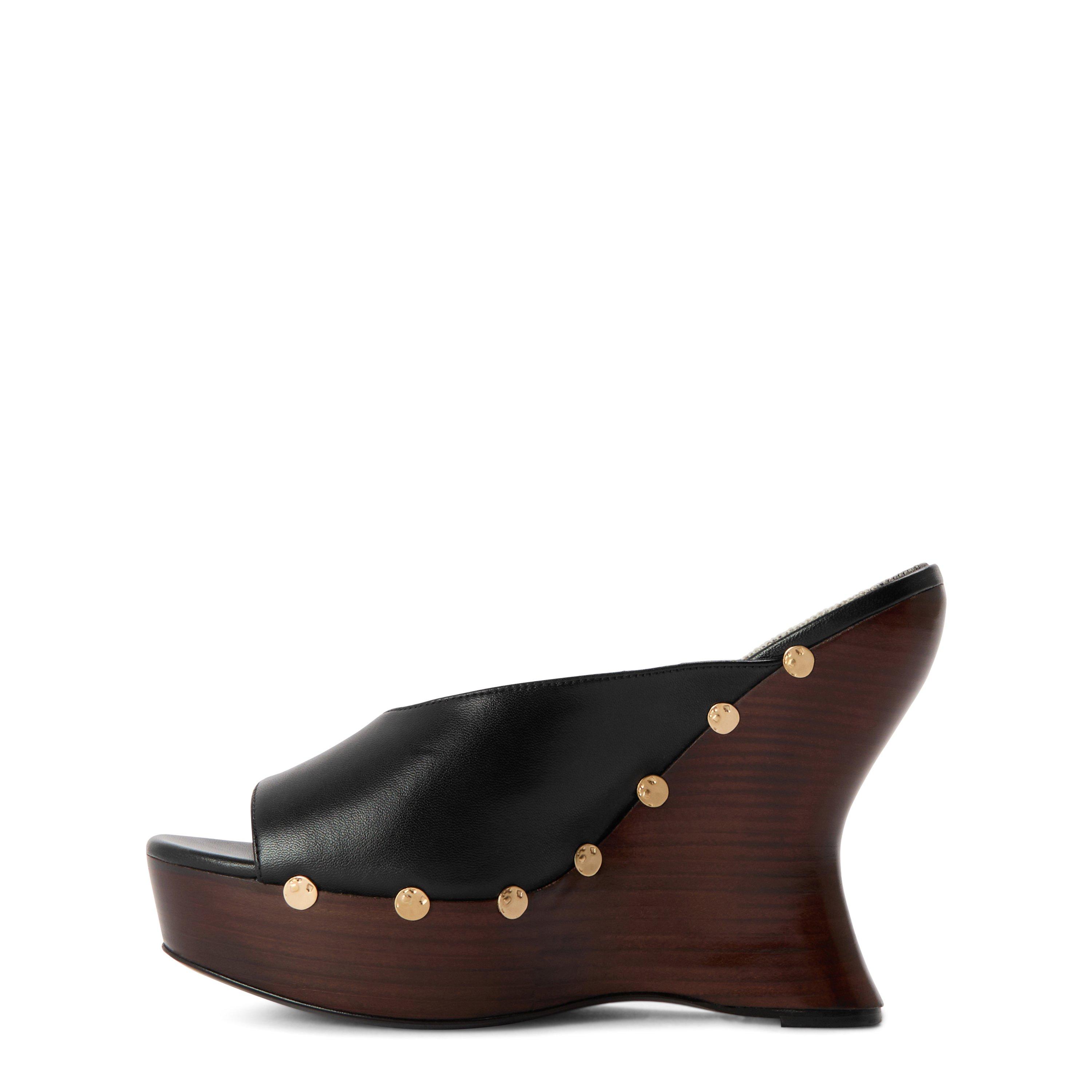 Black - Magda Butrym - Women's Wedge Heel Heeled Sandals - 2