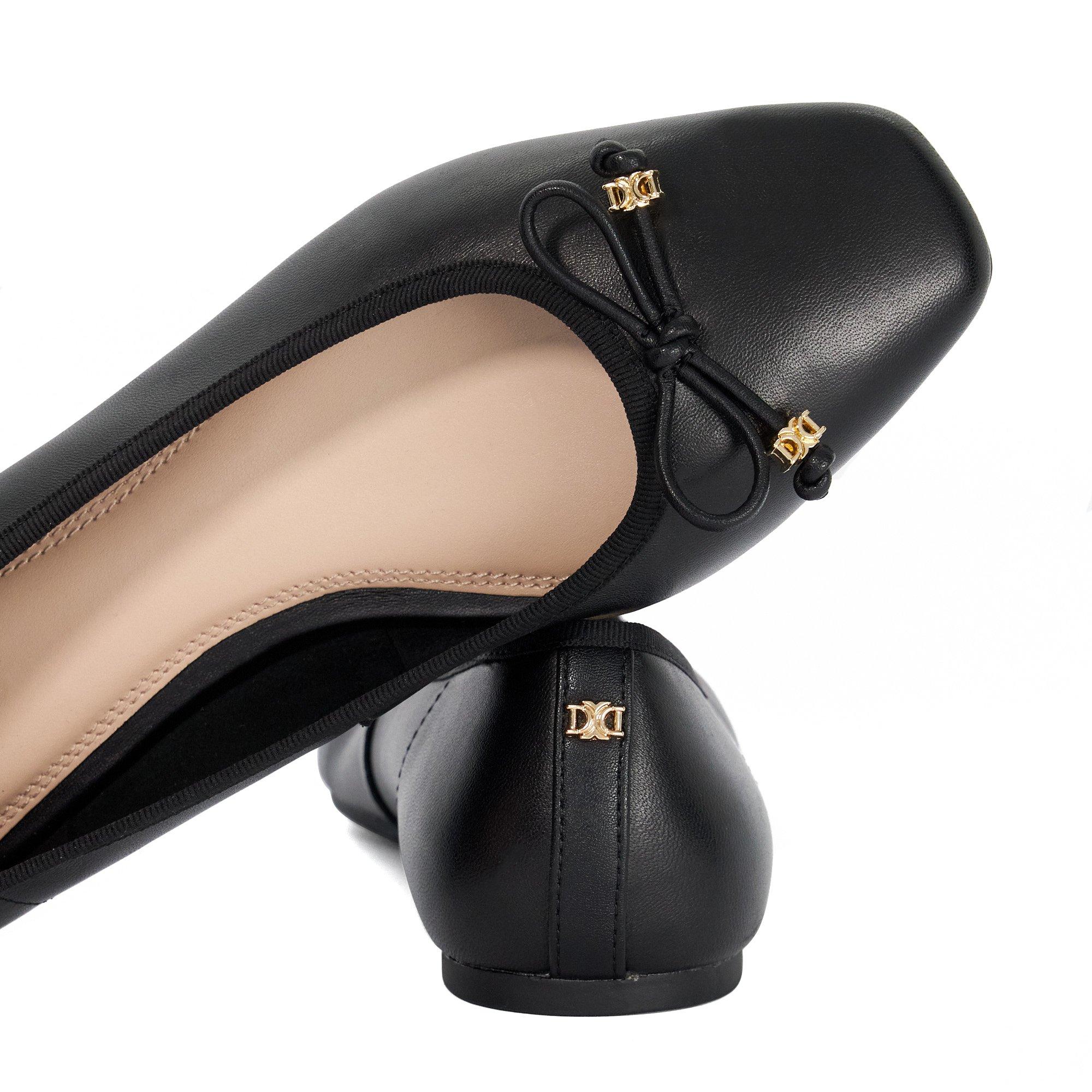 Black - Dune London - Women's Hennie Ballet Pump - 3