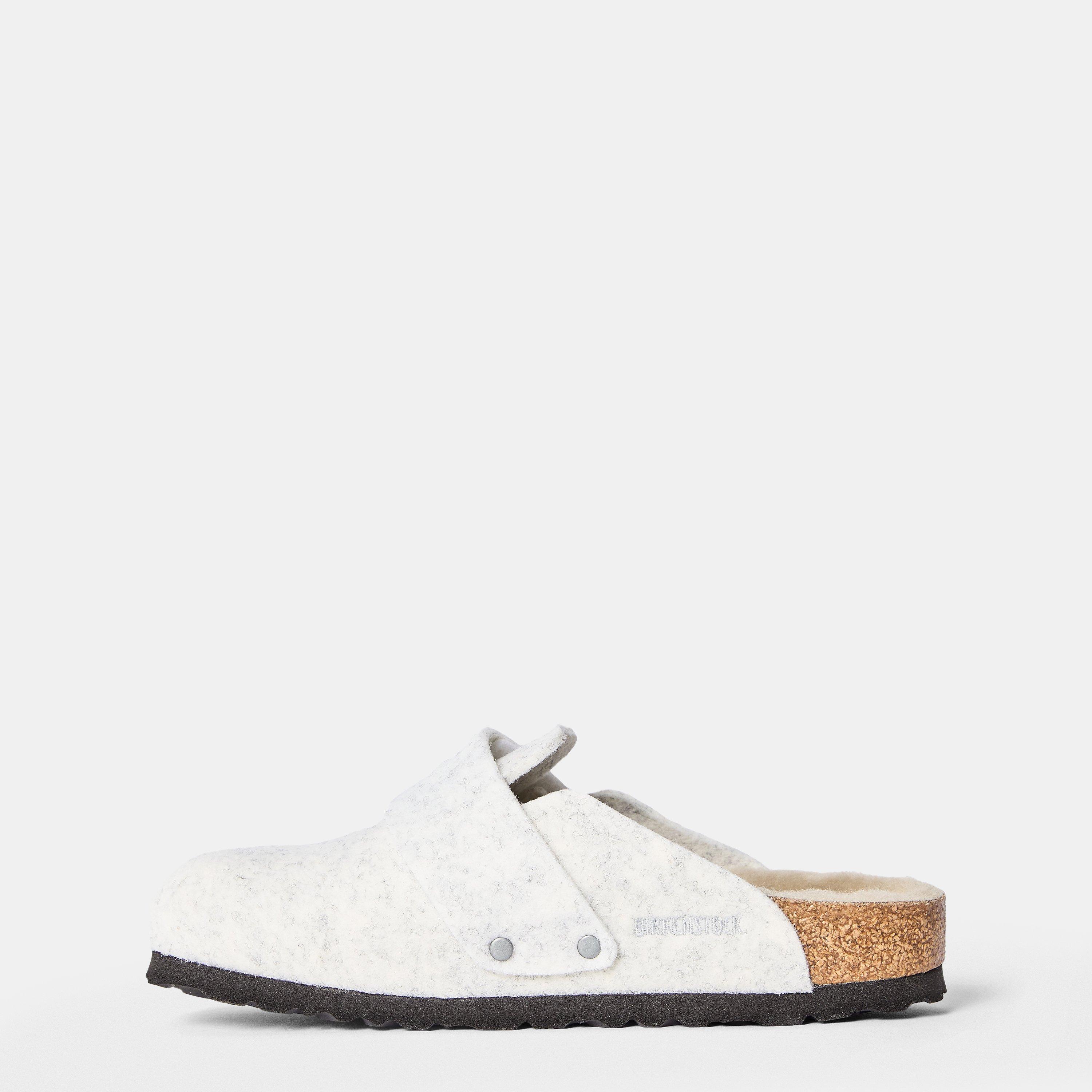 Oyster - Birkenstock - Women's Loma Shearling Clogs - 2