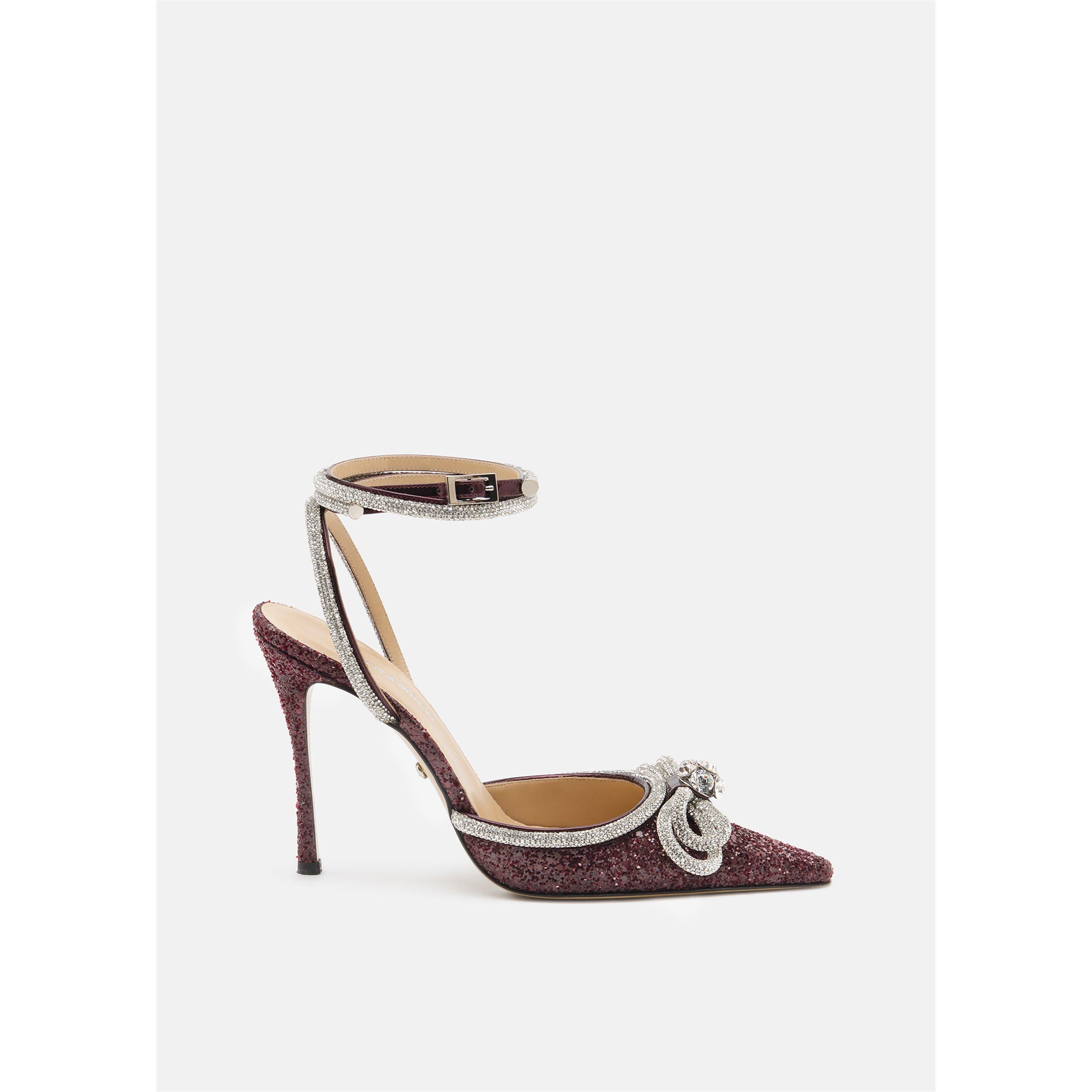 Mach and Mach Women's Double Bow Stiletto Court Shoes - Bordeaux - Size 7 (40)