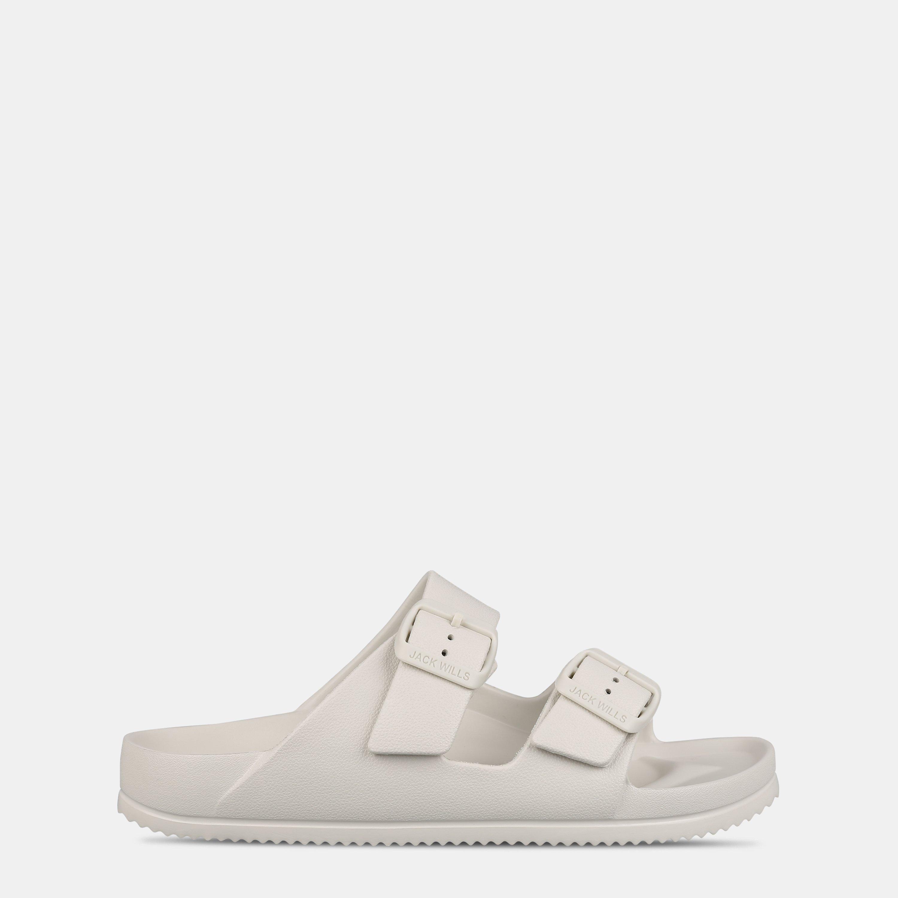 Jack Wills Women's Two Strap Sandals - Onyx White - 7 (40)