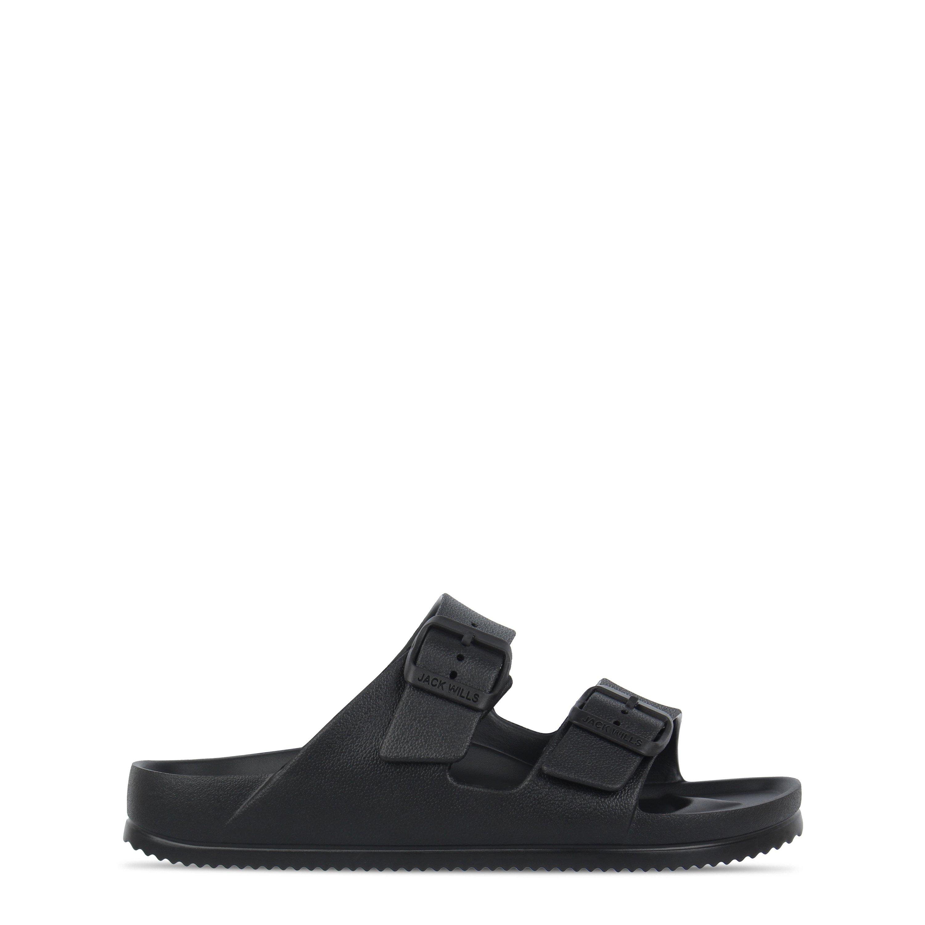 Jack Wills Women's Two Strap Sandals - Black - 8 (41)