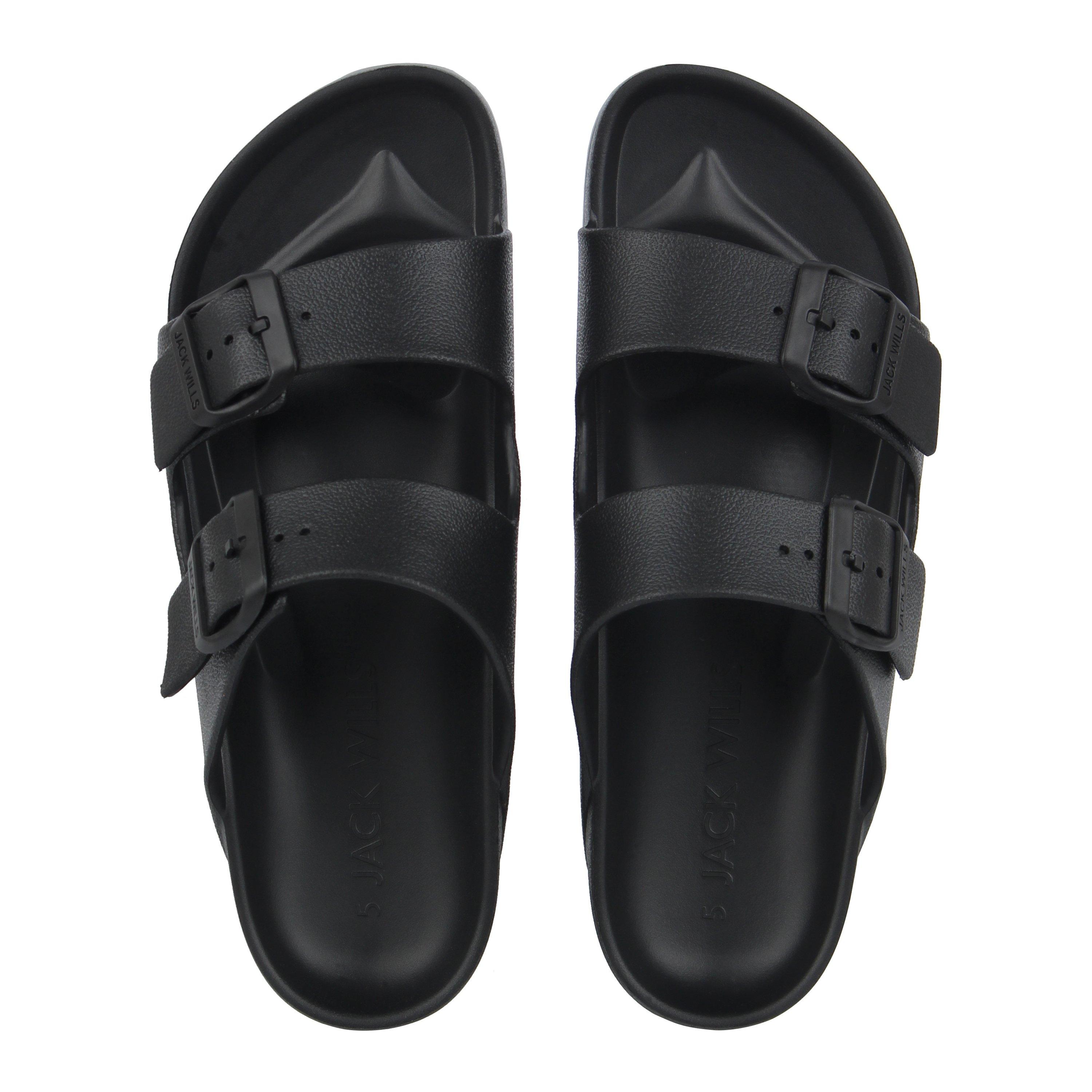 Black - Jack Wills - Two Strap Sandals Womens - 5