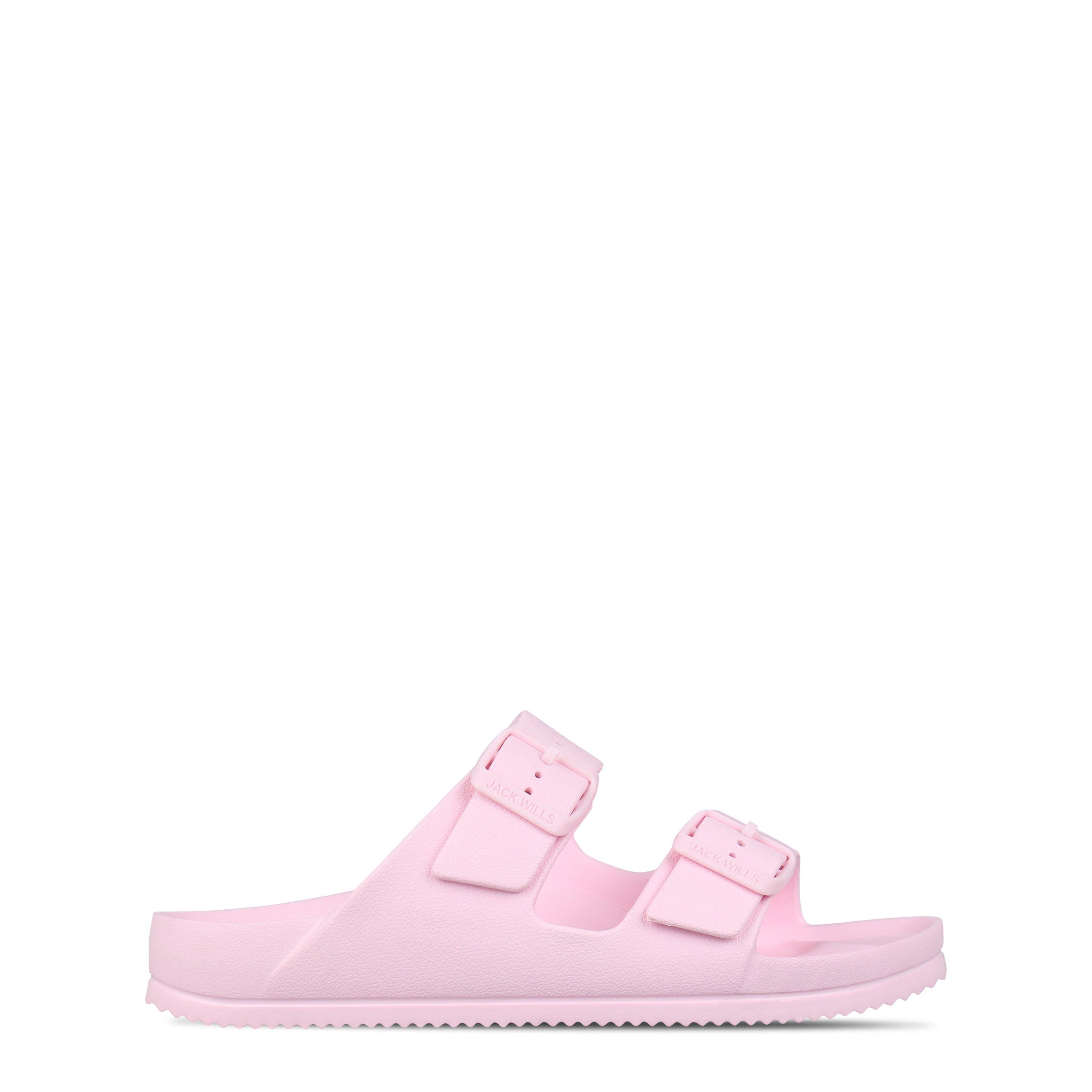 Jack Wills Women's Two Strap Sandals - Blush Pink - 6 (39)