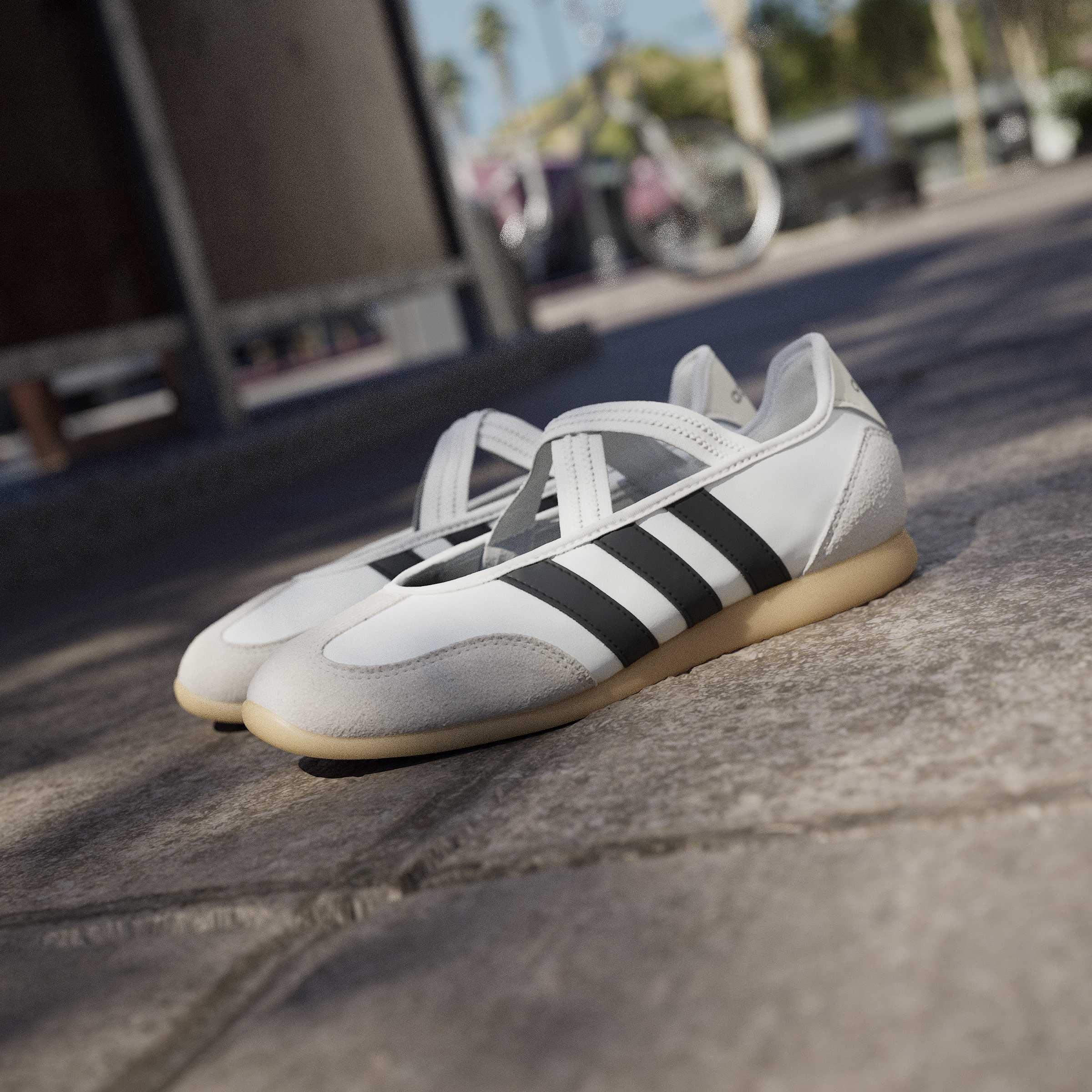 Wht/Blk/Gum 3 - adidas - Barreda Mary Jane Womens Shoes - 15