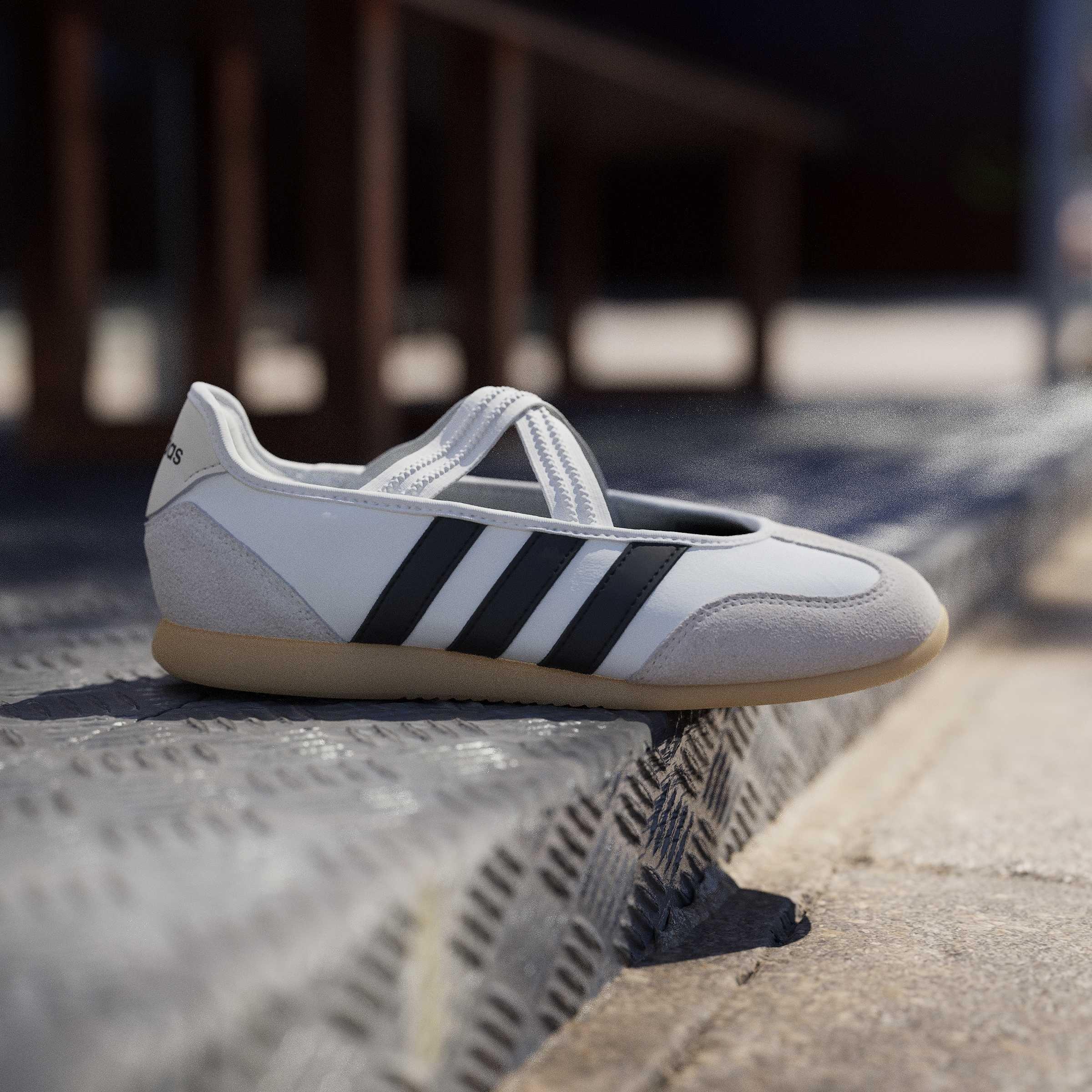 Wht/Blk/Gum 3 - adidas - Barreda Mary Jane Womens Shoes - 10