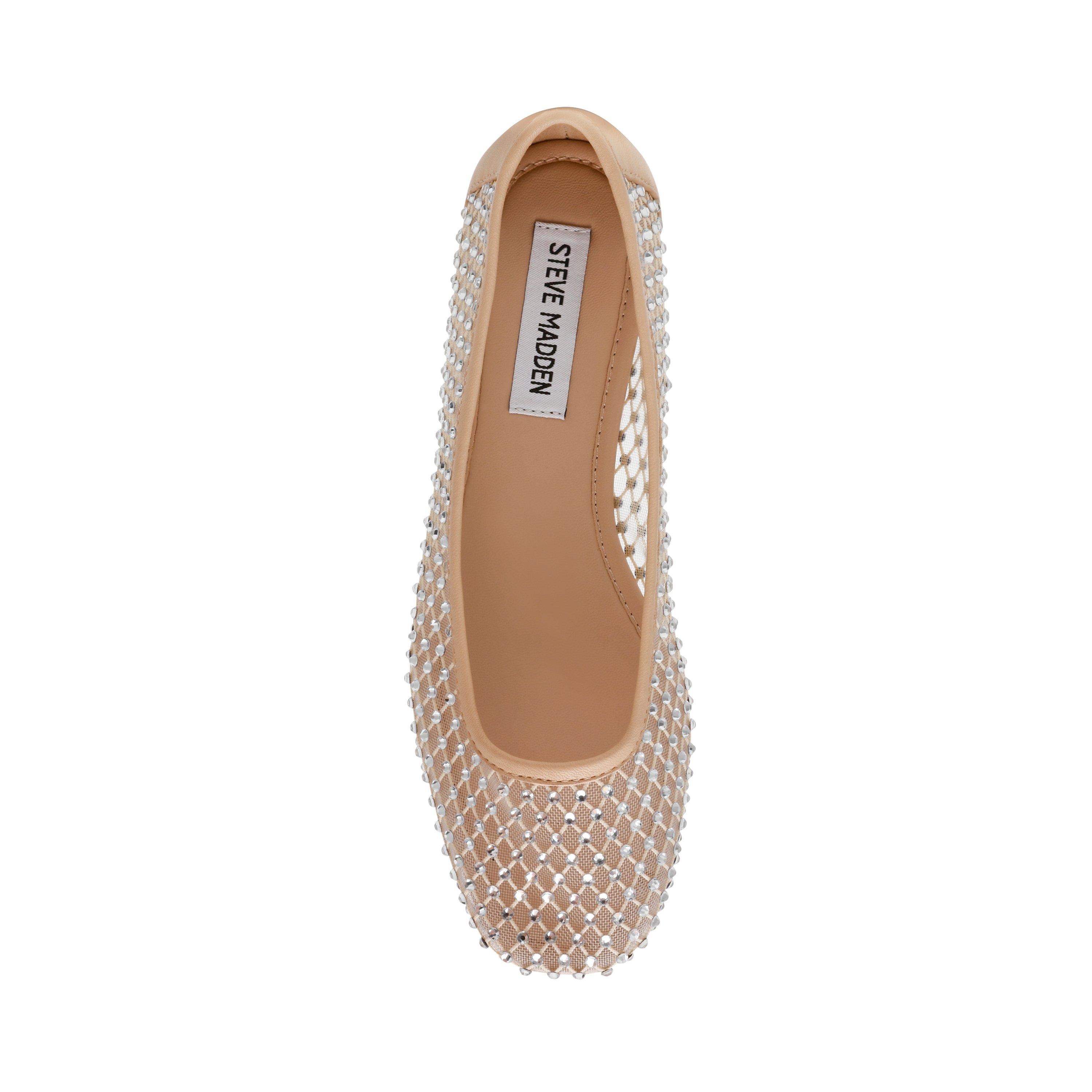 Tan Mesh - Steve Madden - Women's Auden Ballet Pumps - 6