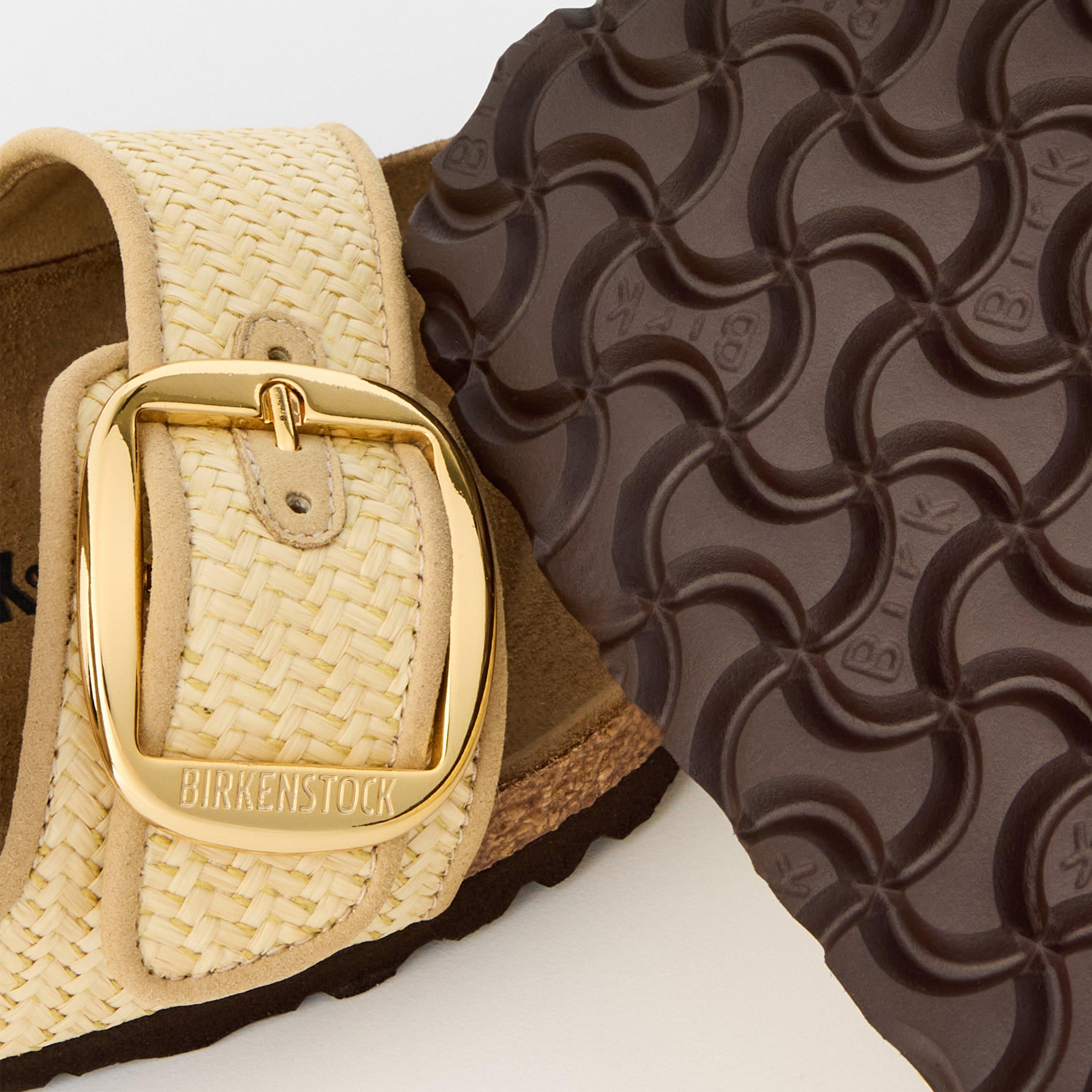 Natural - Birkenstock - Women's Arizona Big Buckle Raffia Flat Sandals - 3