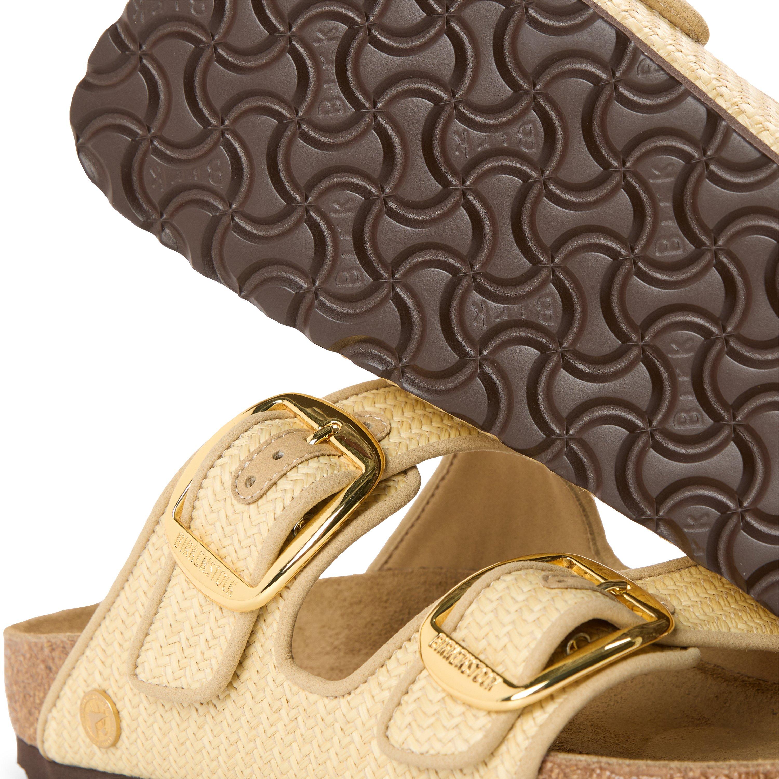 Natural - Birkenstock - Women's Arizona Big Buckle Textile Flat Sandals - 3