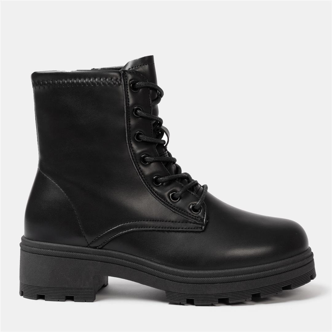 Black - I Saw It First - I SAW IT FIRST Biker Ankle Boots Women - 1