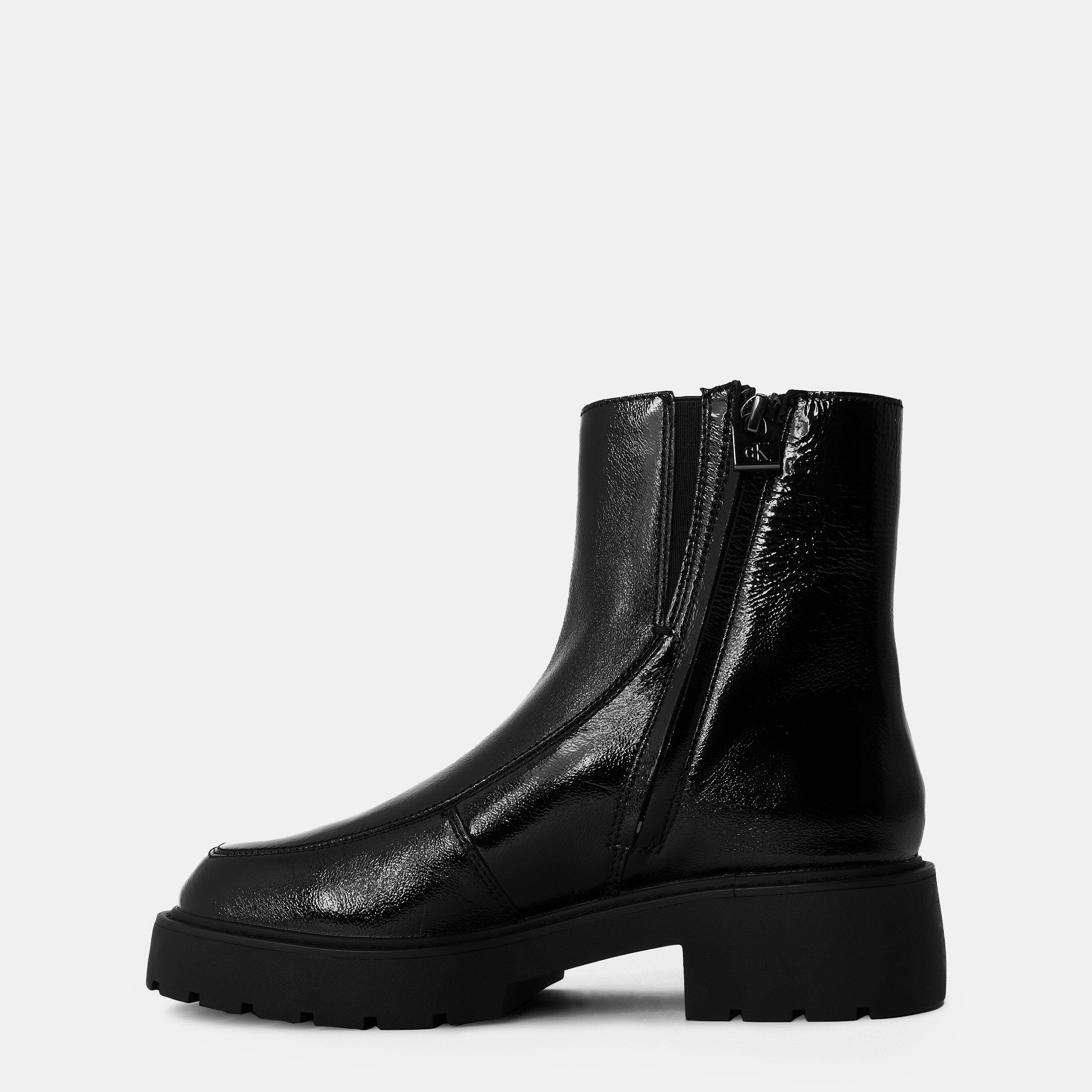 Black - Calvin Klein - Women's Chunky Ankle Biker Boots - 2