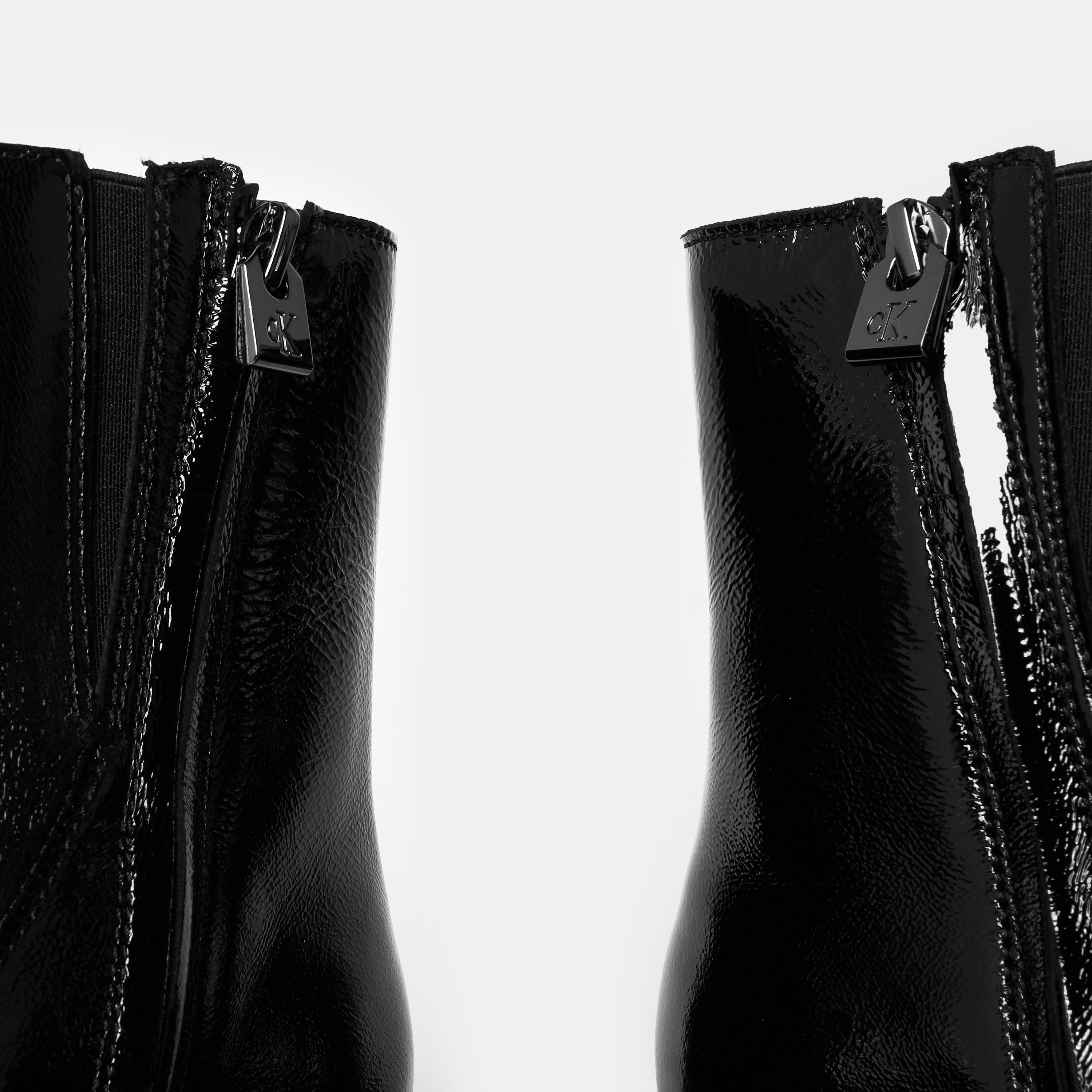 Black - Calvin Klein - Women's Chunky Ankle Biker Boots - 3