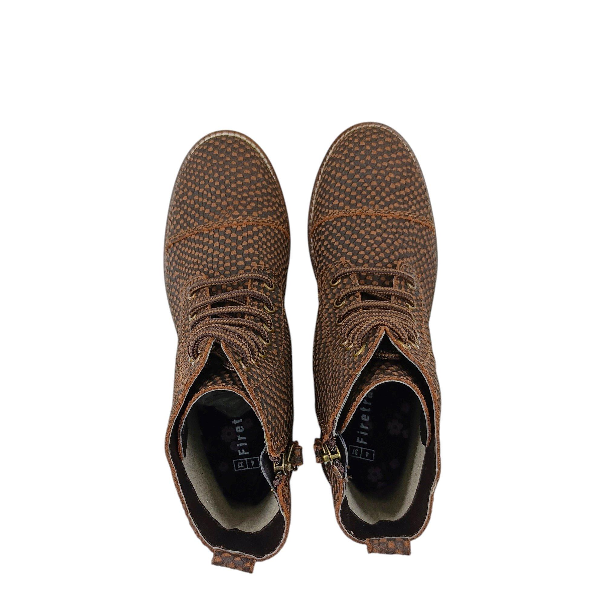 Brown - Firetrap - Lizzy Hiker Rugged Boots - 5