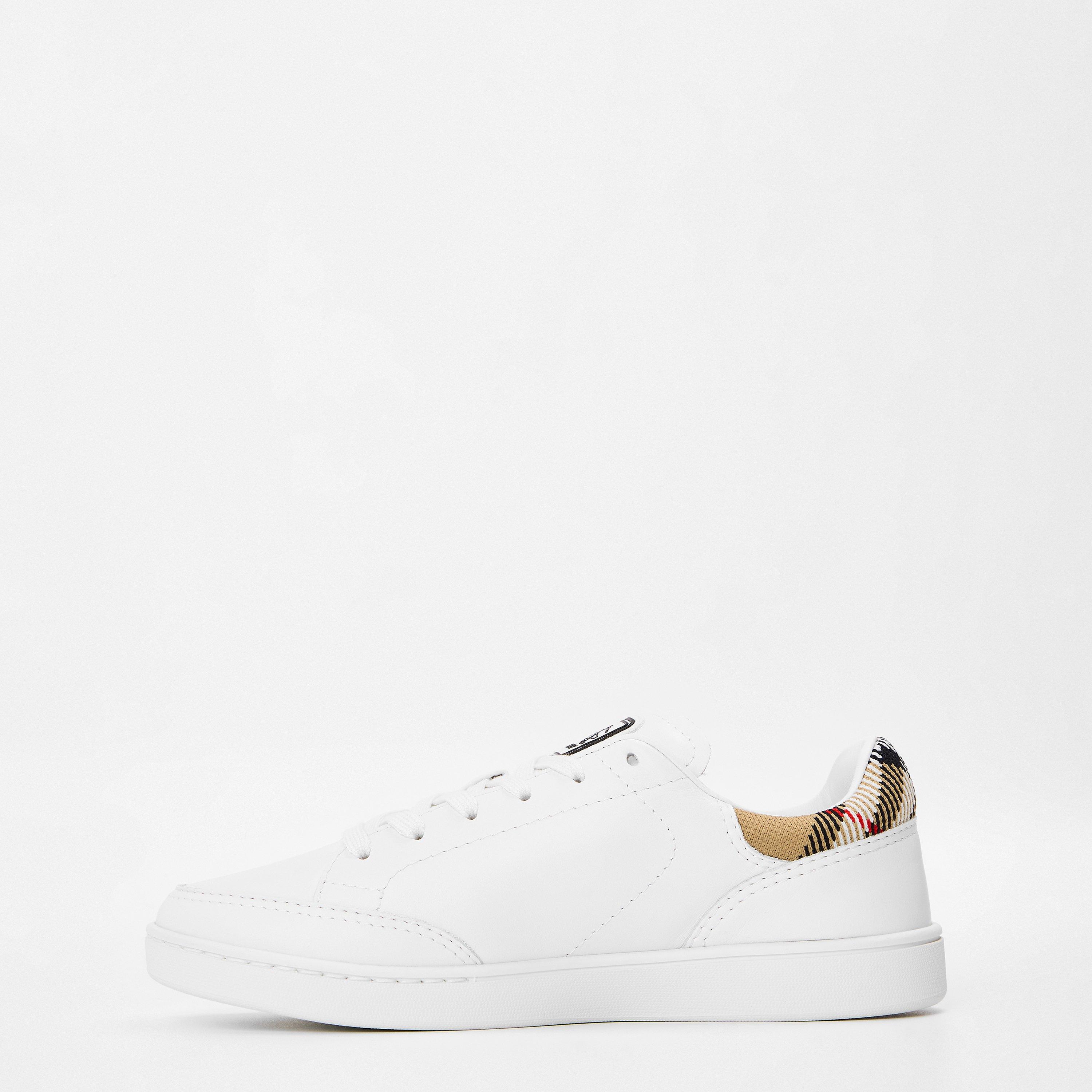 White/Sand - Burberry - Women's Burb LF Set Court Trainers - 2