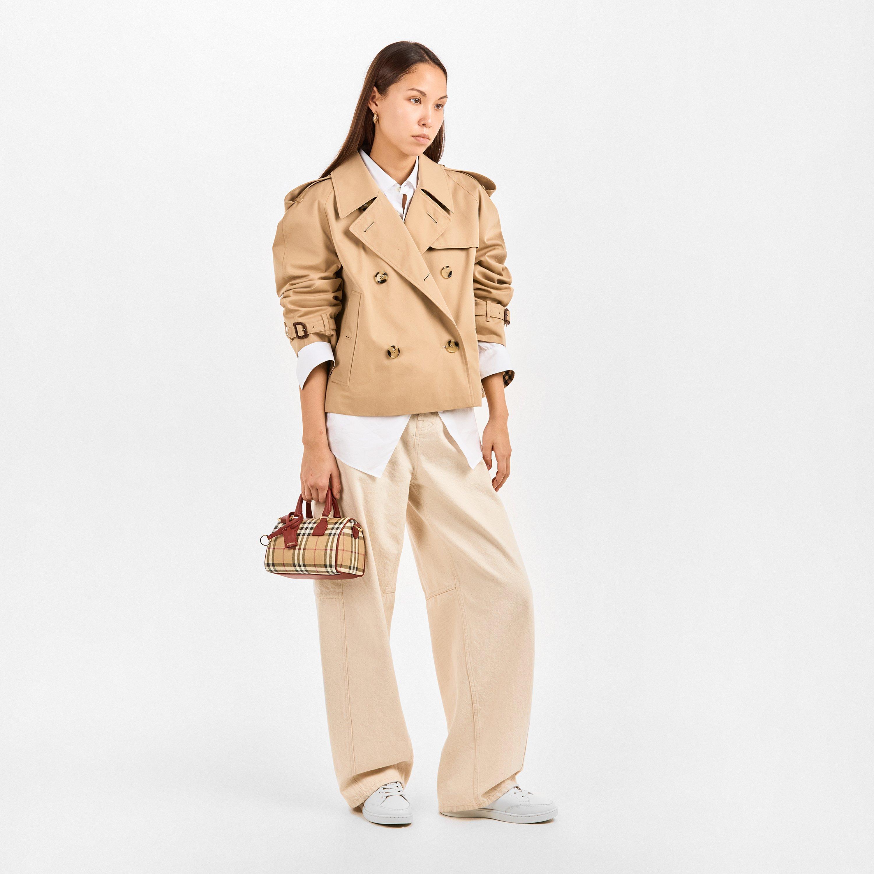 White/Sand - Burberry - Women's Burb LF Set Court Trainers - 6