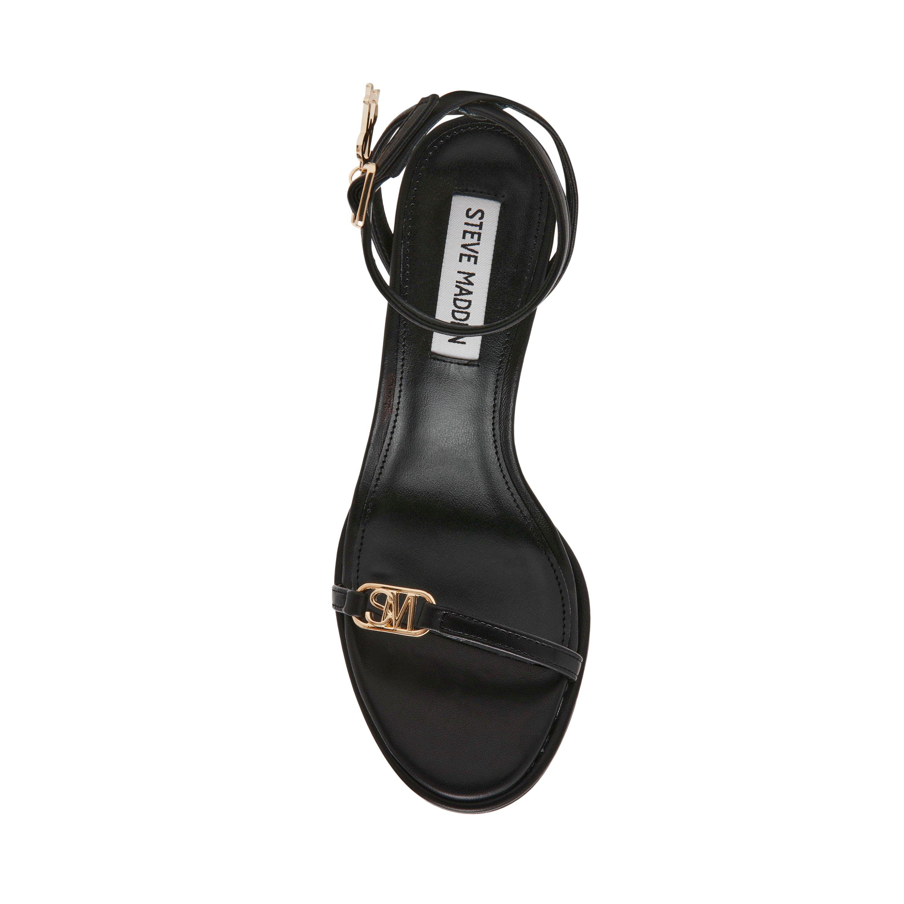 Zwart Leder - Steve Madden - Women's Kelsi Heeled Sandals - 6