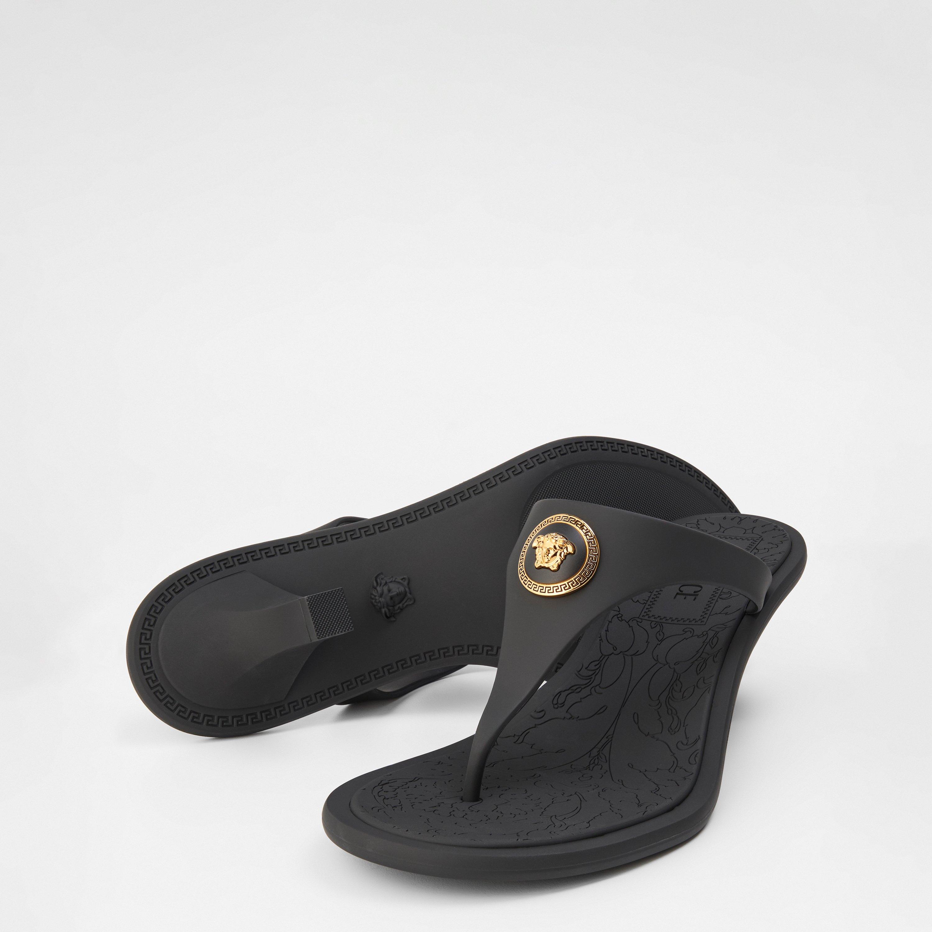Black Gold - Versace - Women's Heeled Sandals - 3