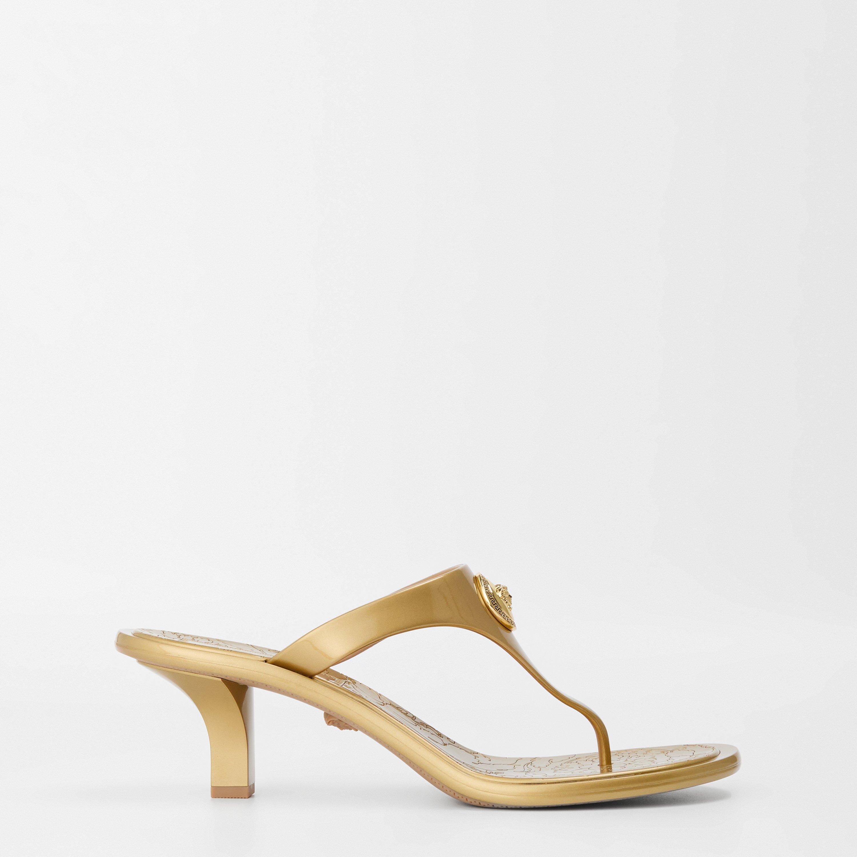 Gold Gold - Versace - Women's Designer Heeled Sandals - 1