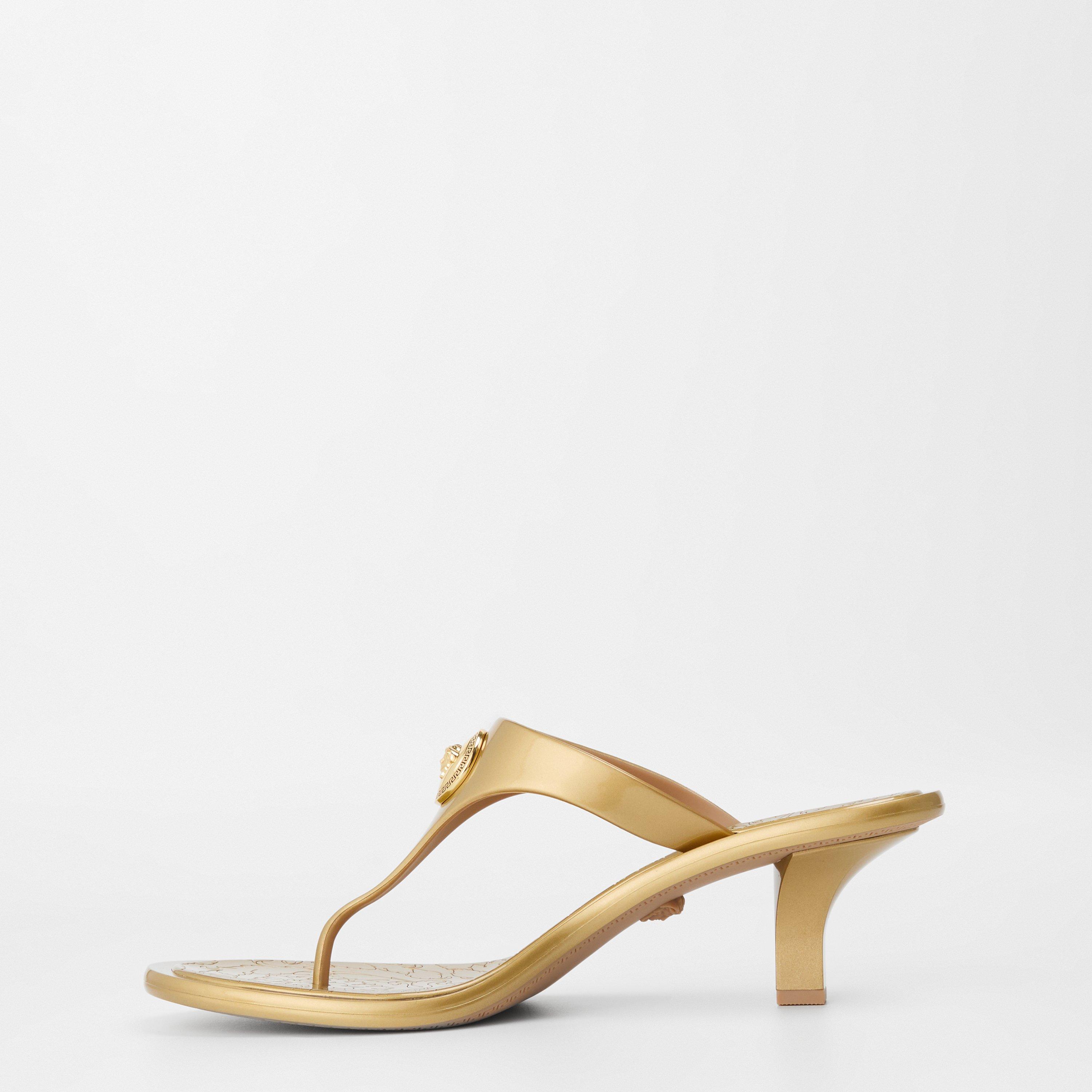 Gold Gold - Versace - Women's Designer Heeled Sandals - 2