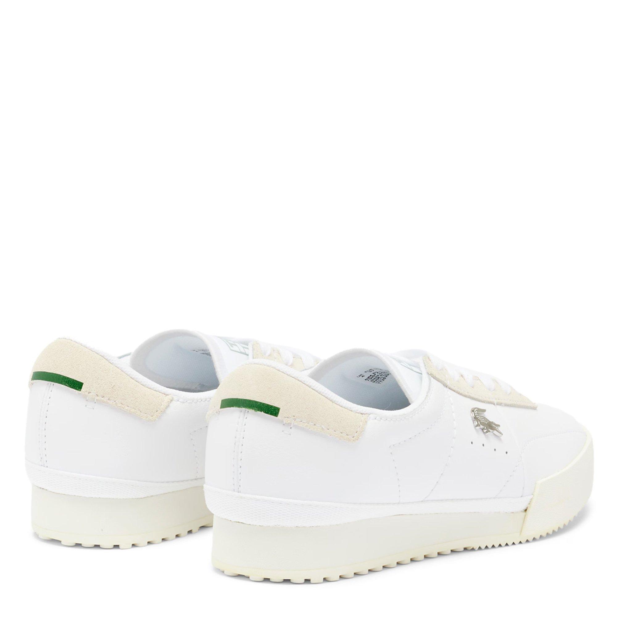 WHT/OFF WHT - Lacoste - Womens Aura Leather Sneakers - 3
